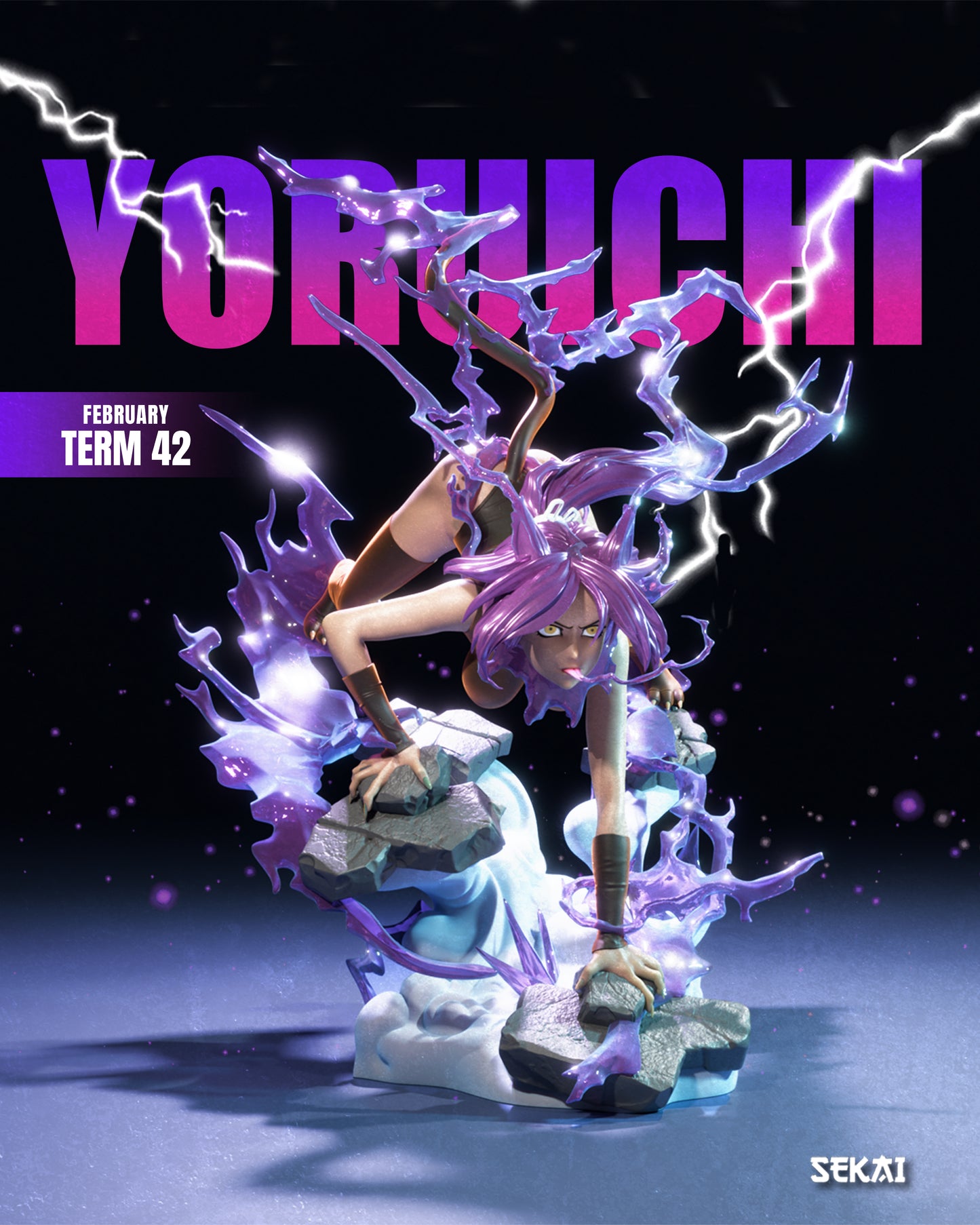 Yoruichi - Unassembled and Unpainted Garage Kit - Model Designed by Sekai3D