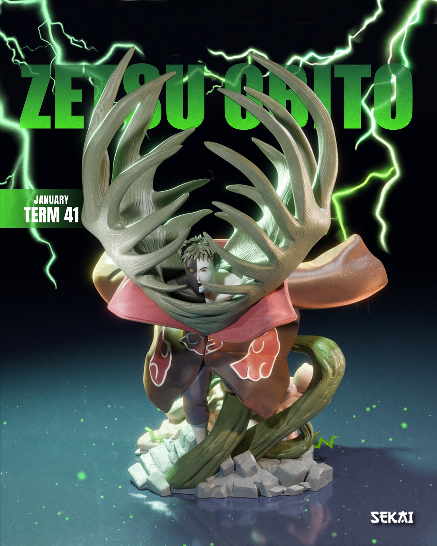 Zetsu - Unassembled and Unpainted Garage Kit - Model Designed by Sekai3D