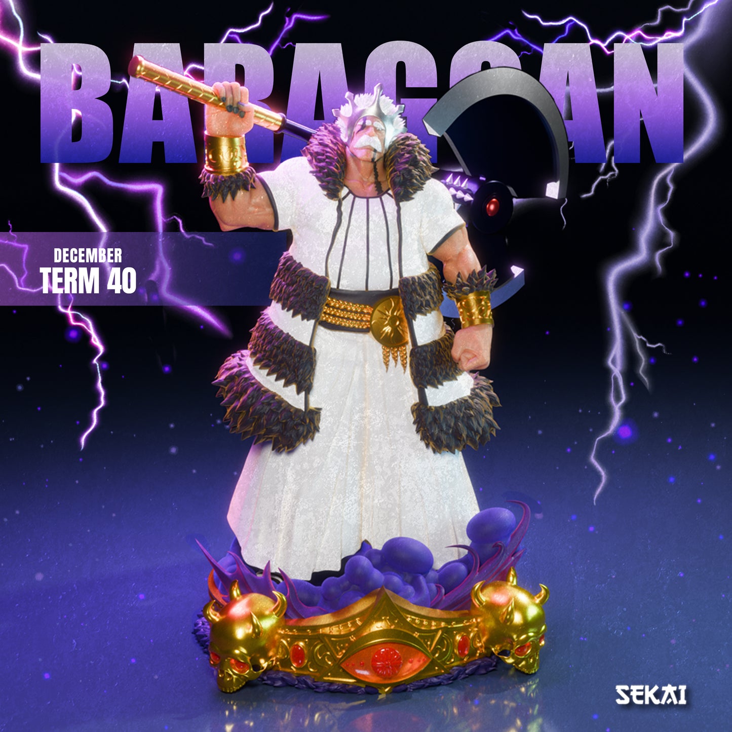 Baraggan - Unassembled and Unpainted Garage Kit - Model Designed by Sekai3D