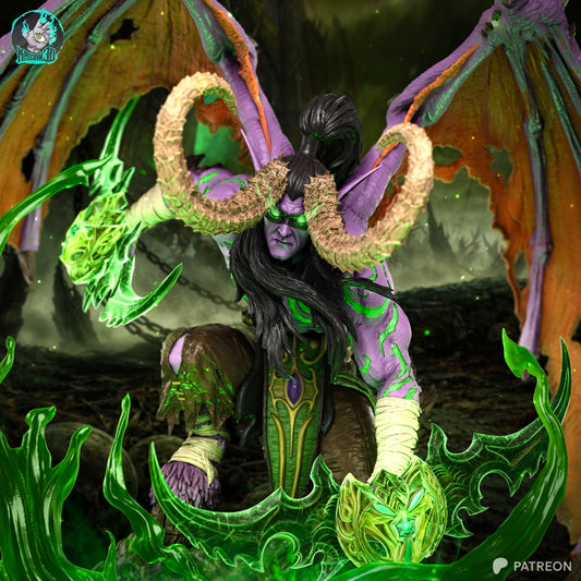 Illidan - Unassembled and Unpainted Garage Kit - Model Designed by Kaidan3D