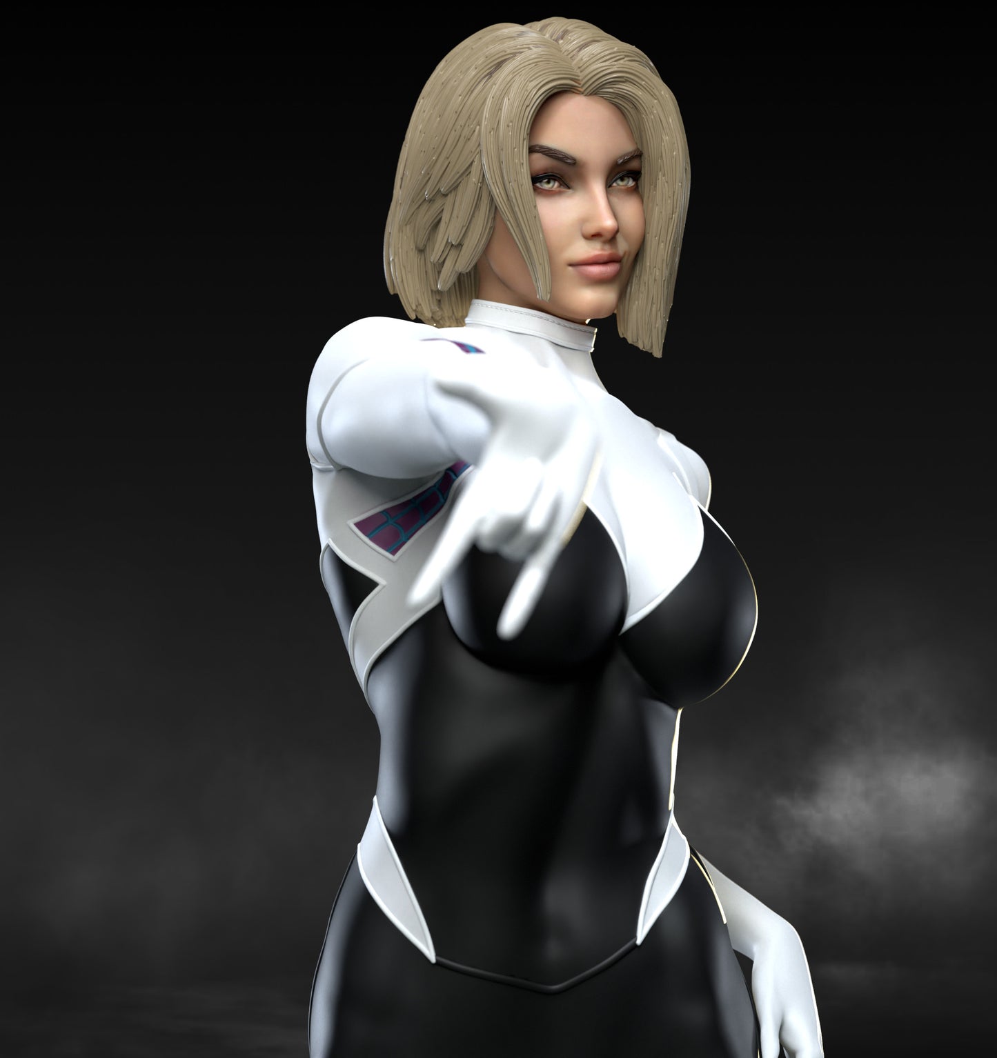 Spider-Gwen - Unassembled and Unpainted Garage Kit - Model Designed by Abe3d/MATC3D