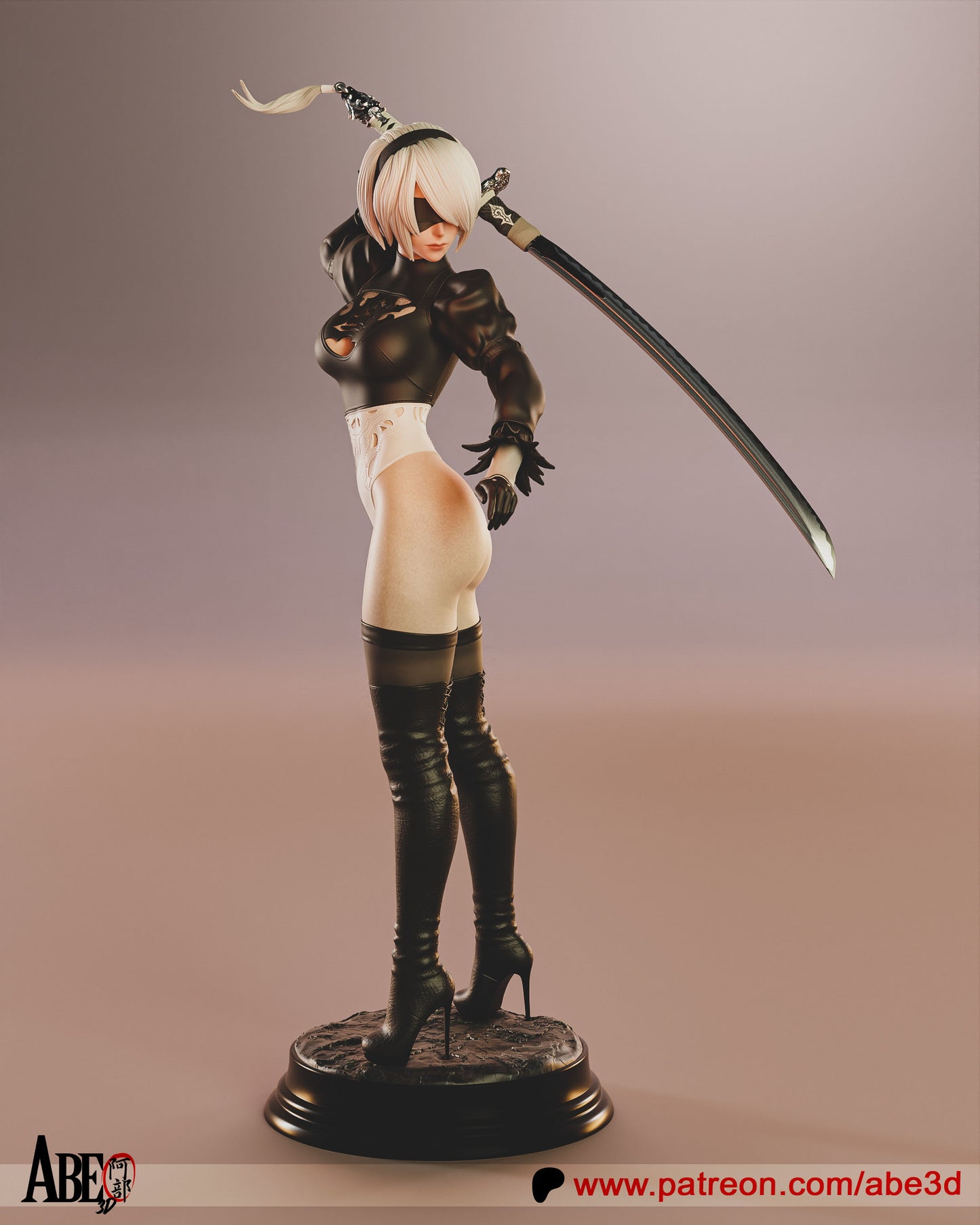 2B (SKIRT VARIANT INCLUDED) - Unassembled and Unpainted Garage Kit - Model Designed by Abe3D
