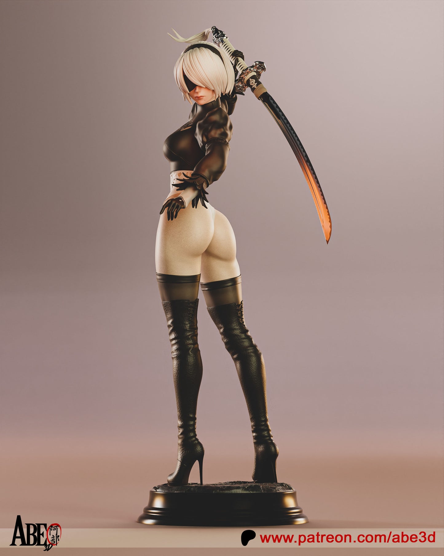 2B (SKIRT VARIANT INCLUDED) - Unassembled and Unpainted Garage Kit - Model Designed by Abe3D