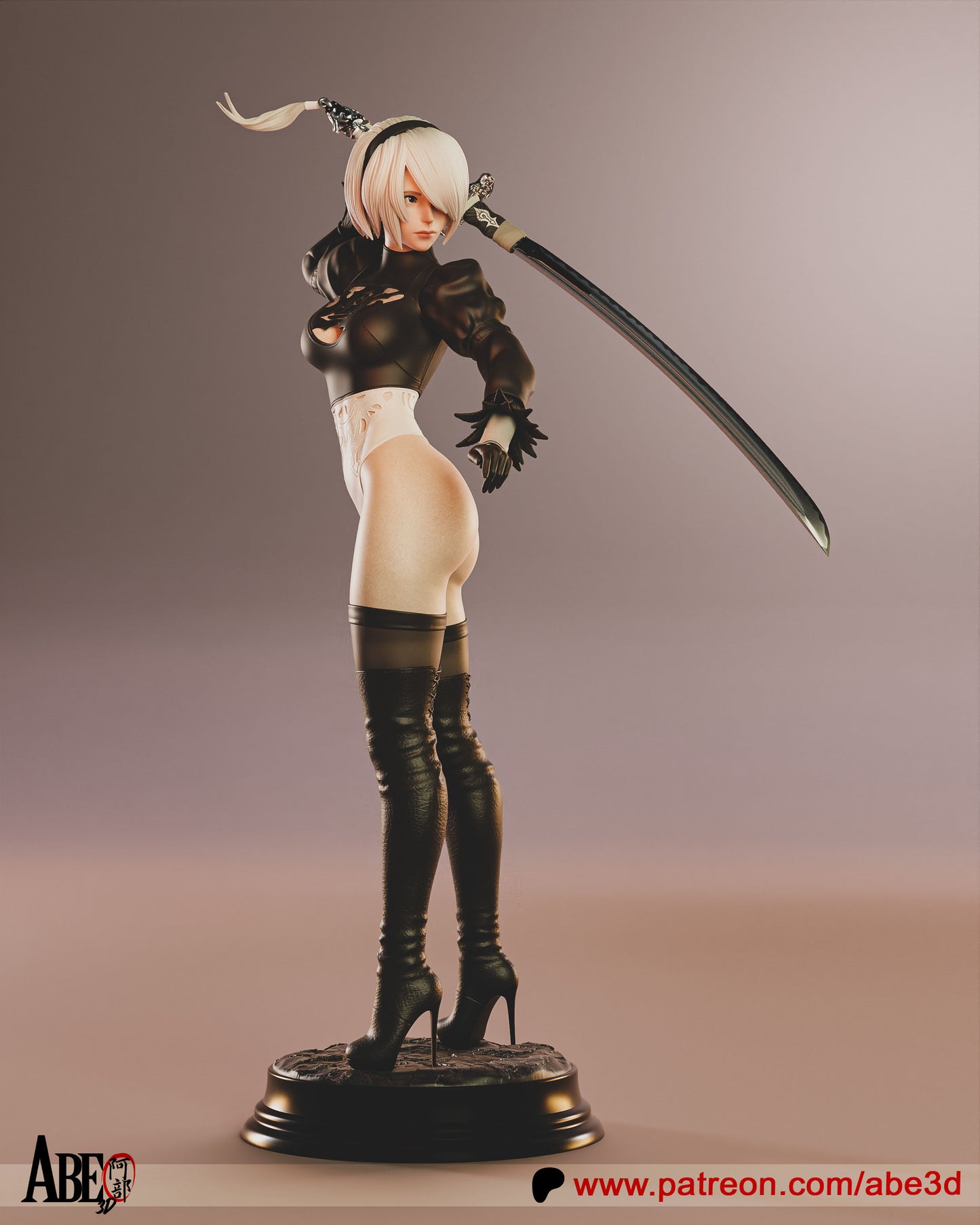 2B (SKIRT VARIANT INCLUDED) - Unassembled and Unpainted Garage Kit - Model Designed by Abe3D