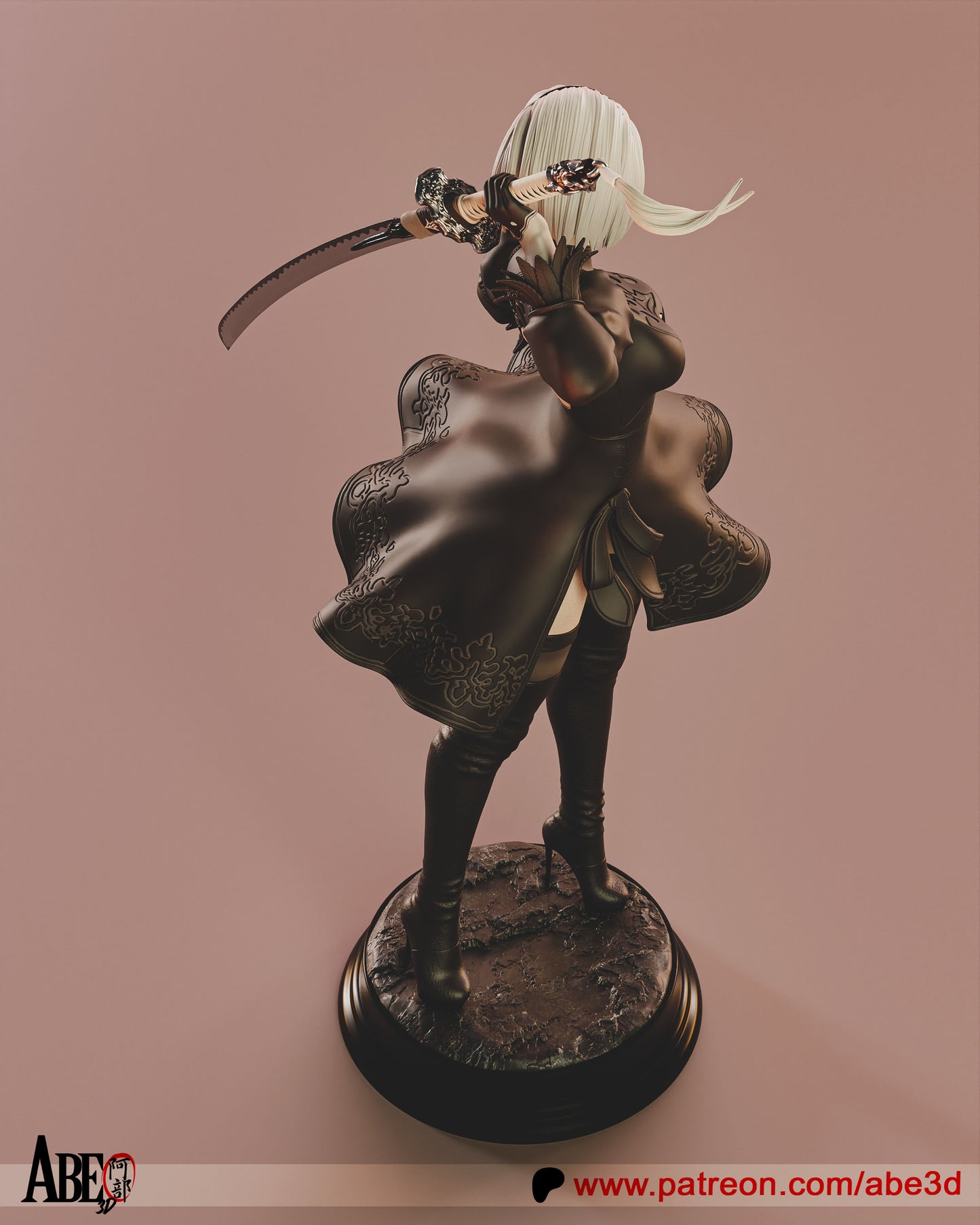 2B (SKIRT VARIANT INCLUDED) - Unassembled and Unpainted Garage Kit - Model Designed by Abe3D