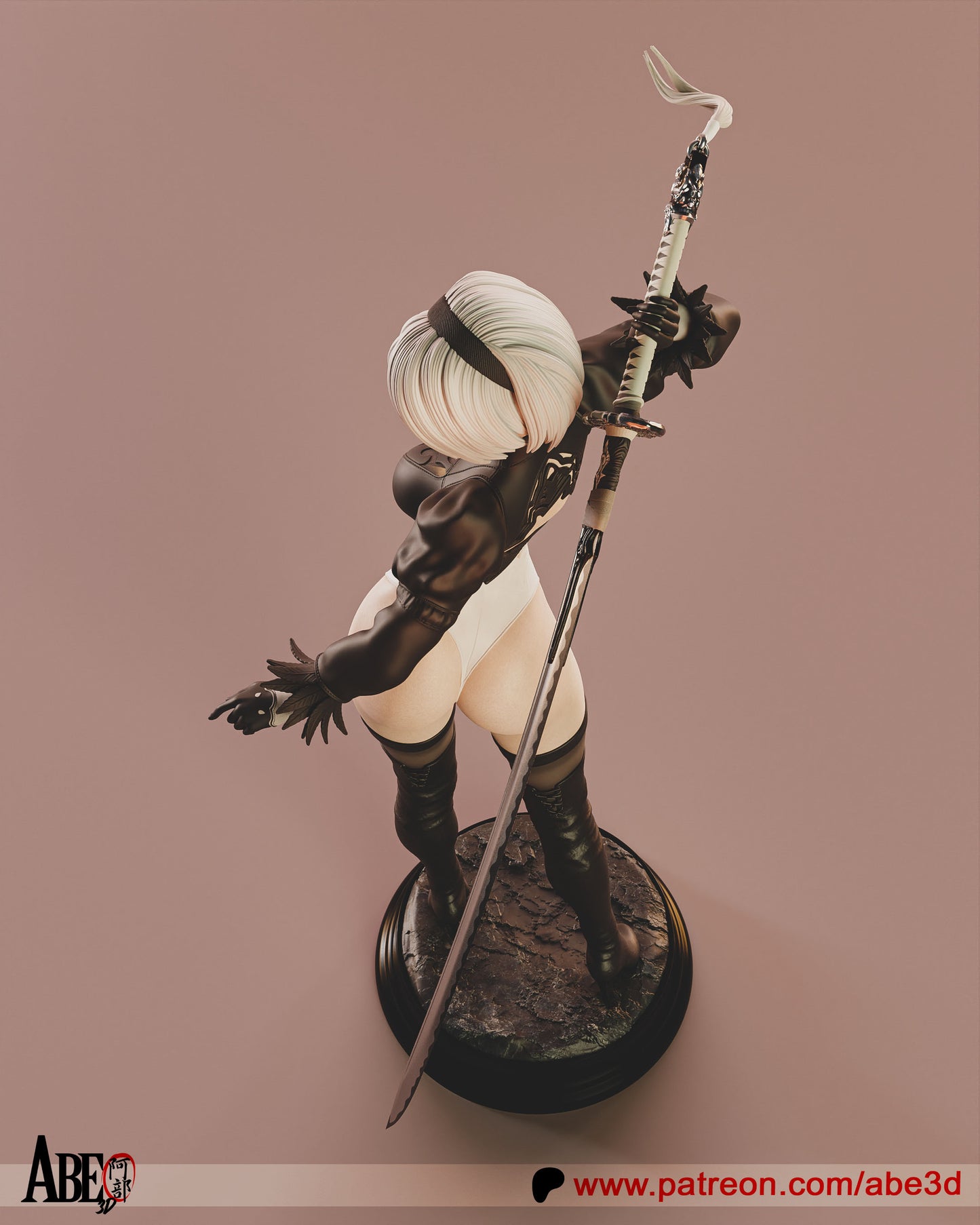 2B (SKIRT VARIANT INCLUDED) - Unassembled and Unpainted Garage Kit - Model Designed by Abe3D