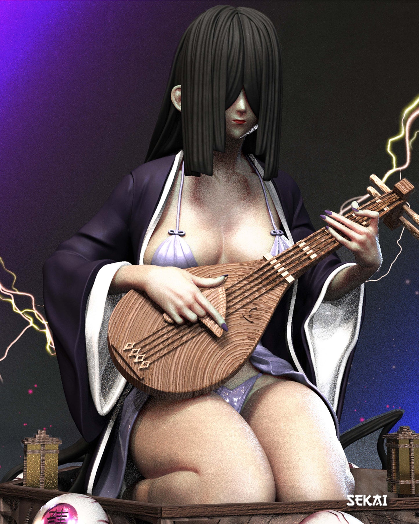 Nakime - Unassembled and Unpainted Garage Kit - Model Designed by Sekai3D