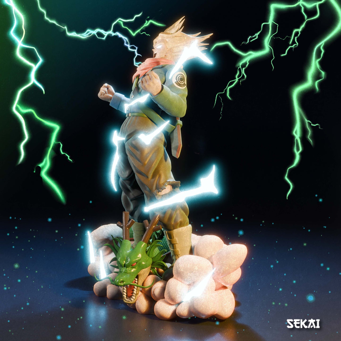 SSJ Trunks (DB Super) - Unassembled and Unpainted Garage Kit - Model Designed by Sekai3D
