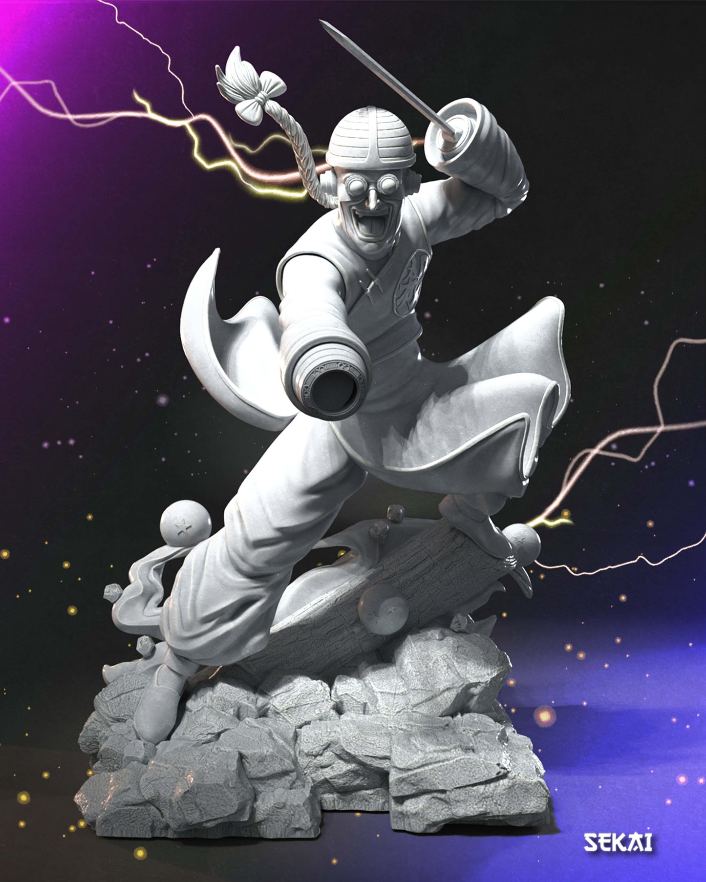 Tao Pai Pai Cyborg - Unassembled and Unpainted Garage Kit - Model Designed by Sekai3D