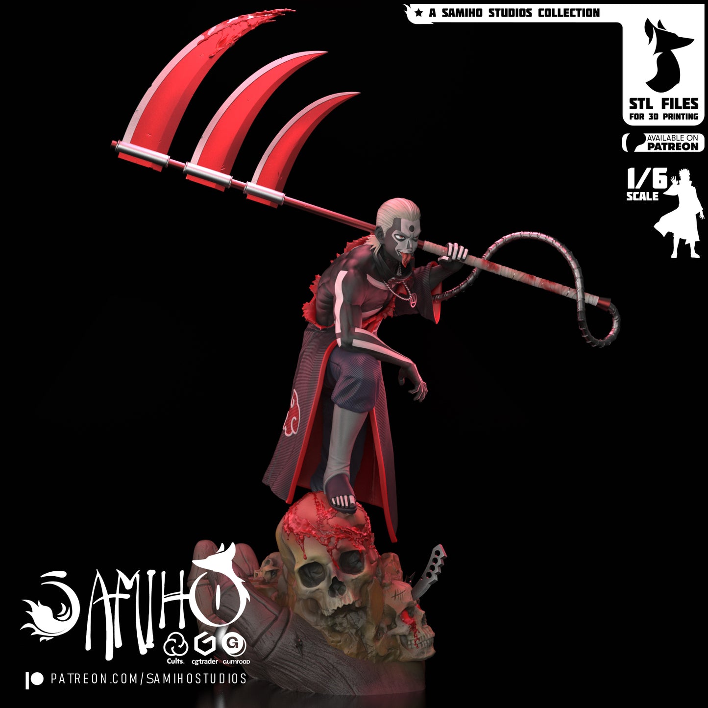 Hidan - Unassembled and Unpainted Garage Kit - Model Designed by Samiho Studios