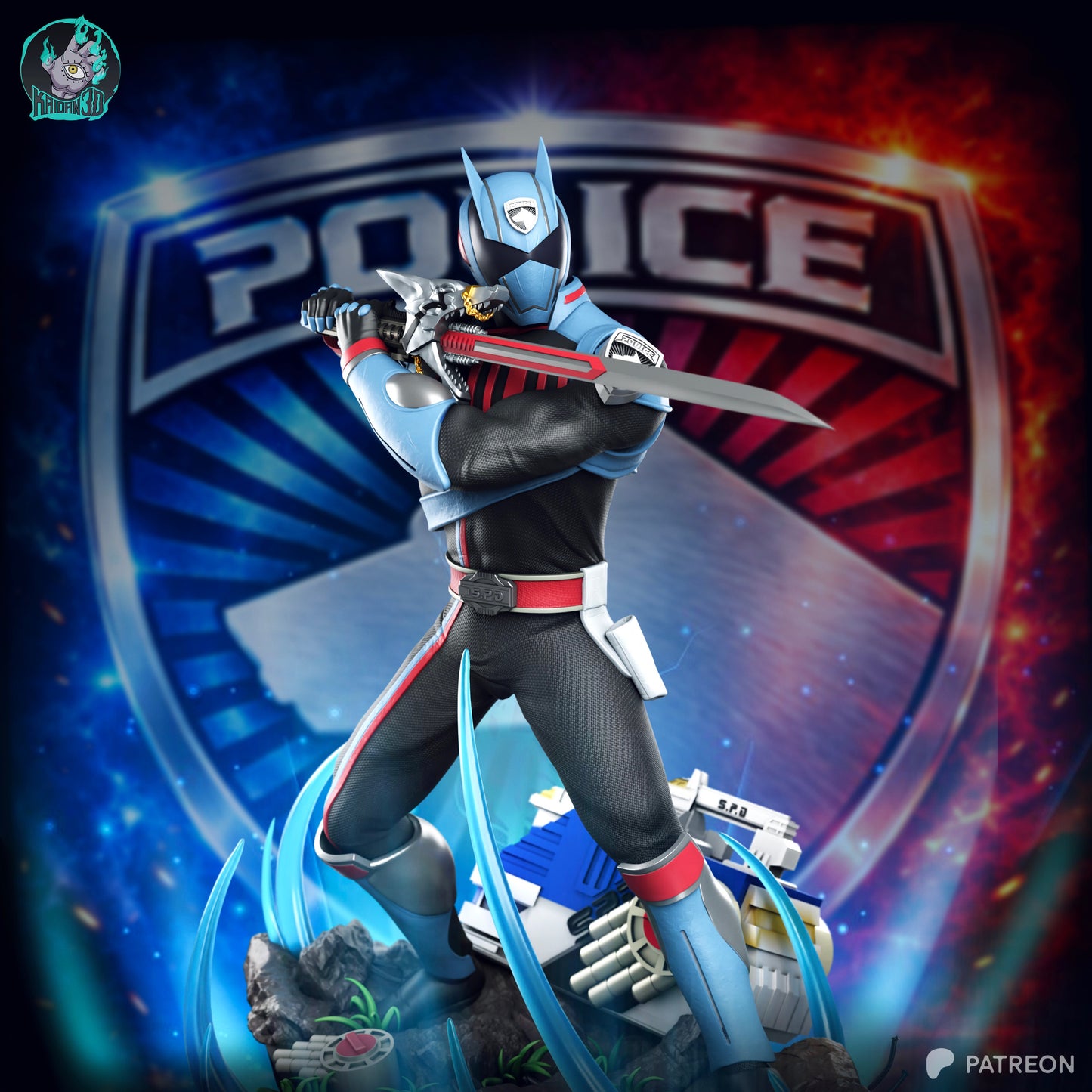 Shadow Ranger - Unassembled and Unpainted Garage Kit - Model Designed by Kaidan3D