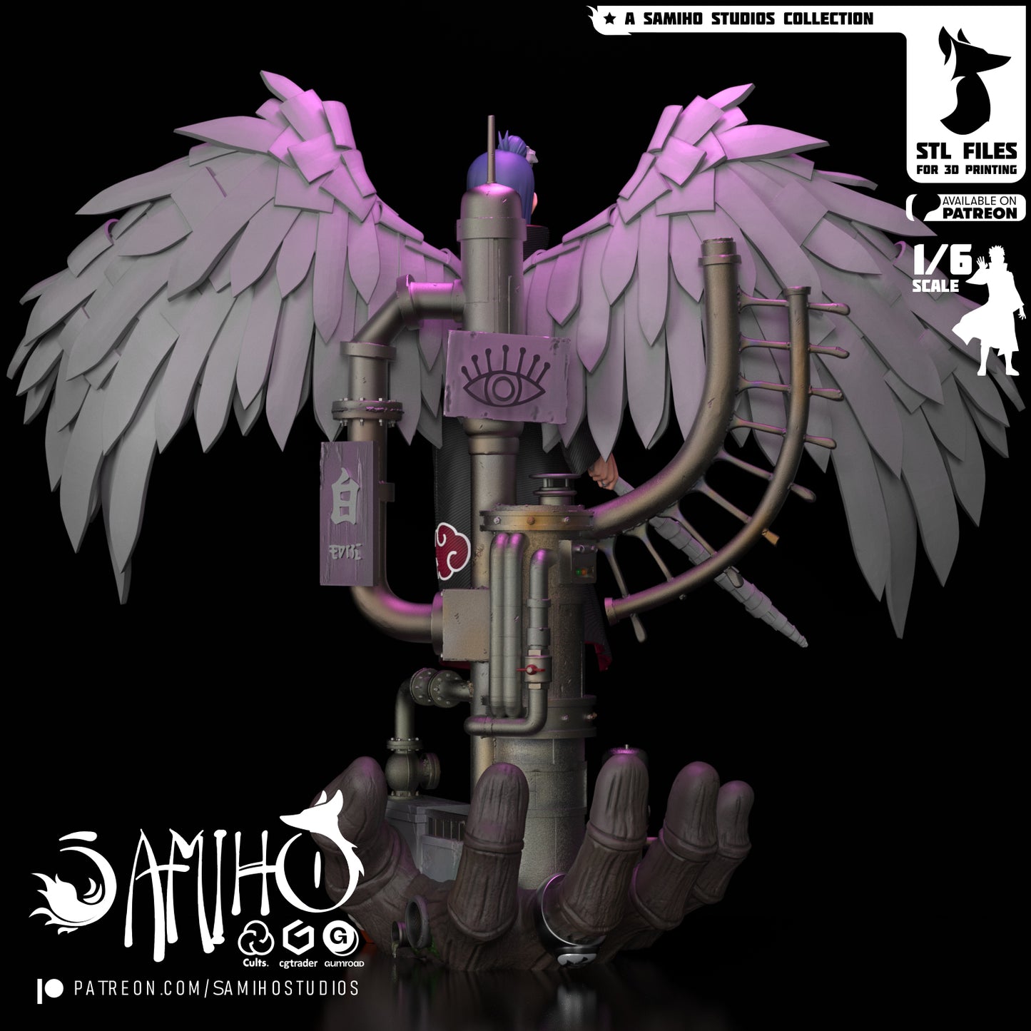 Konan - Unassembled and Unpainted Garage Kit - Model Designed by Samiho Studios