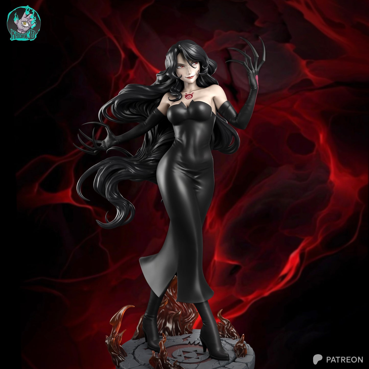 Lust - Unassembled and Unpainted Garage Kit - Model Designed by Kaidan3D