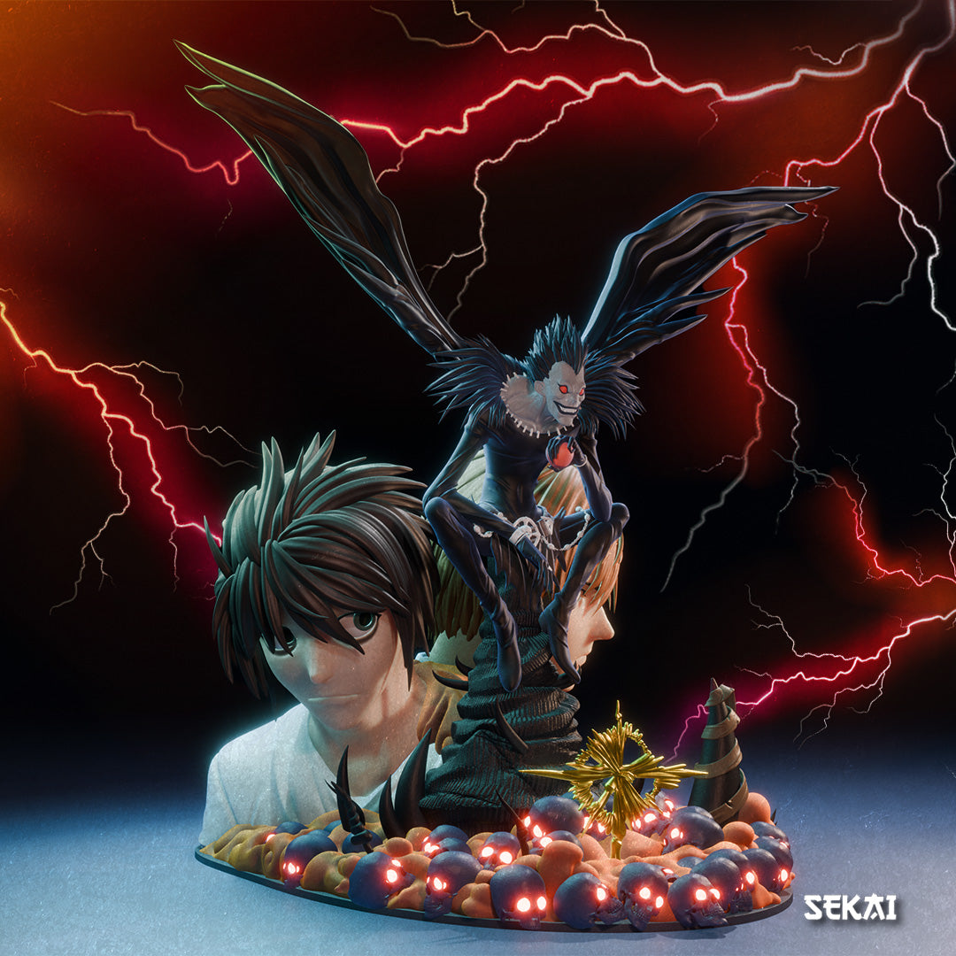 Death Note Diorama - Unassembled and Unpainted Garage Kit - Model Designed by Sekai3D