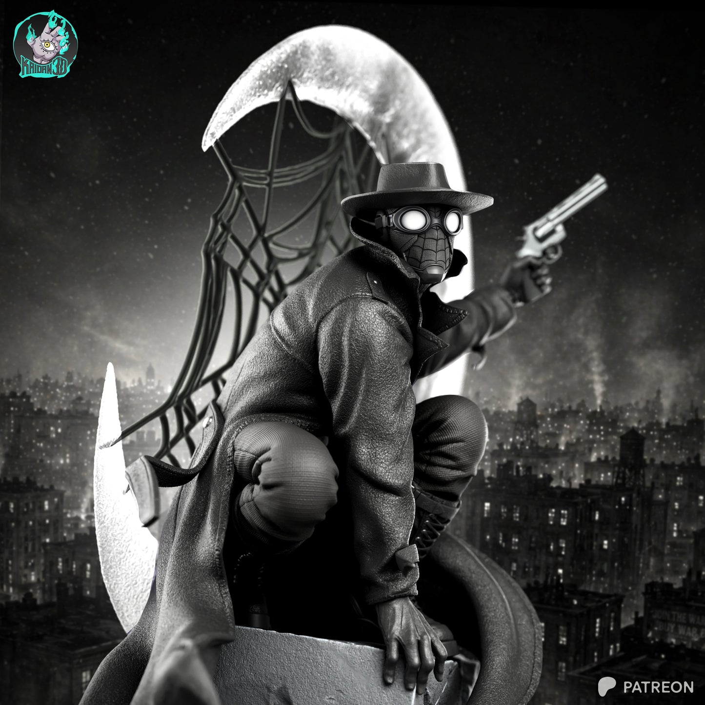 Spider Nior - Unassembled and Unpainted Garage Kit - Model Designed by Kaidan3D