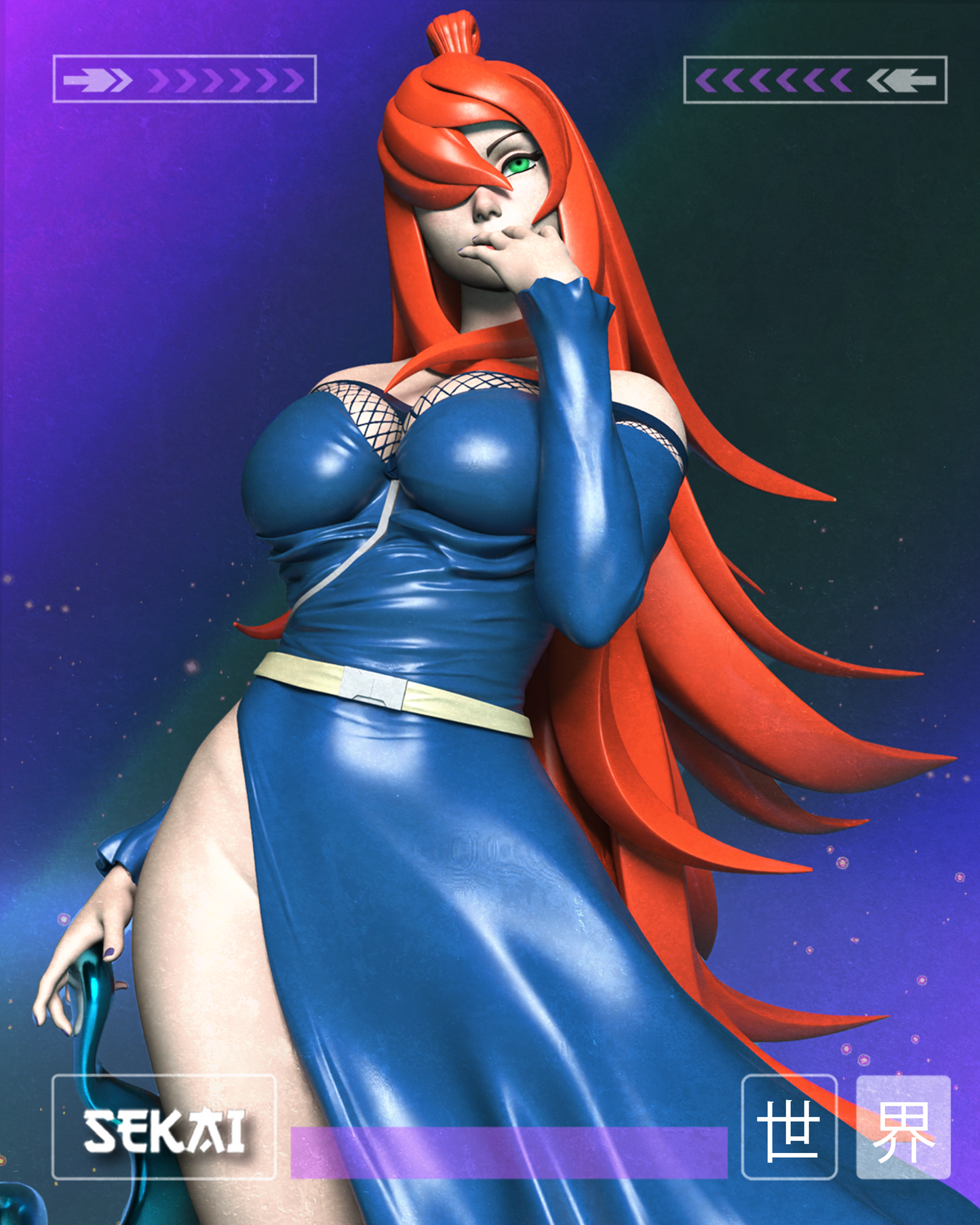 Mizukage - Unassembled and Unpainted Garage Kit - Model Designed by Sekai3D