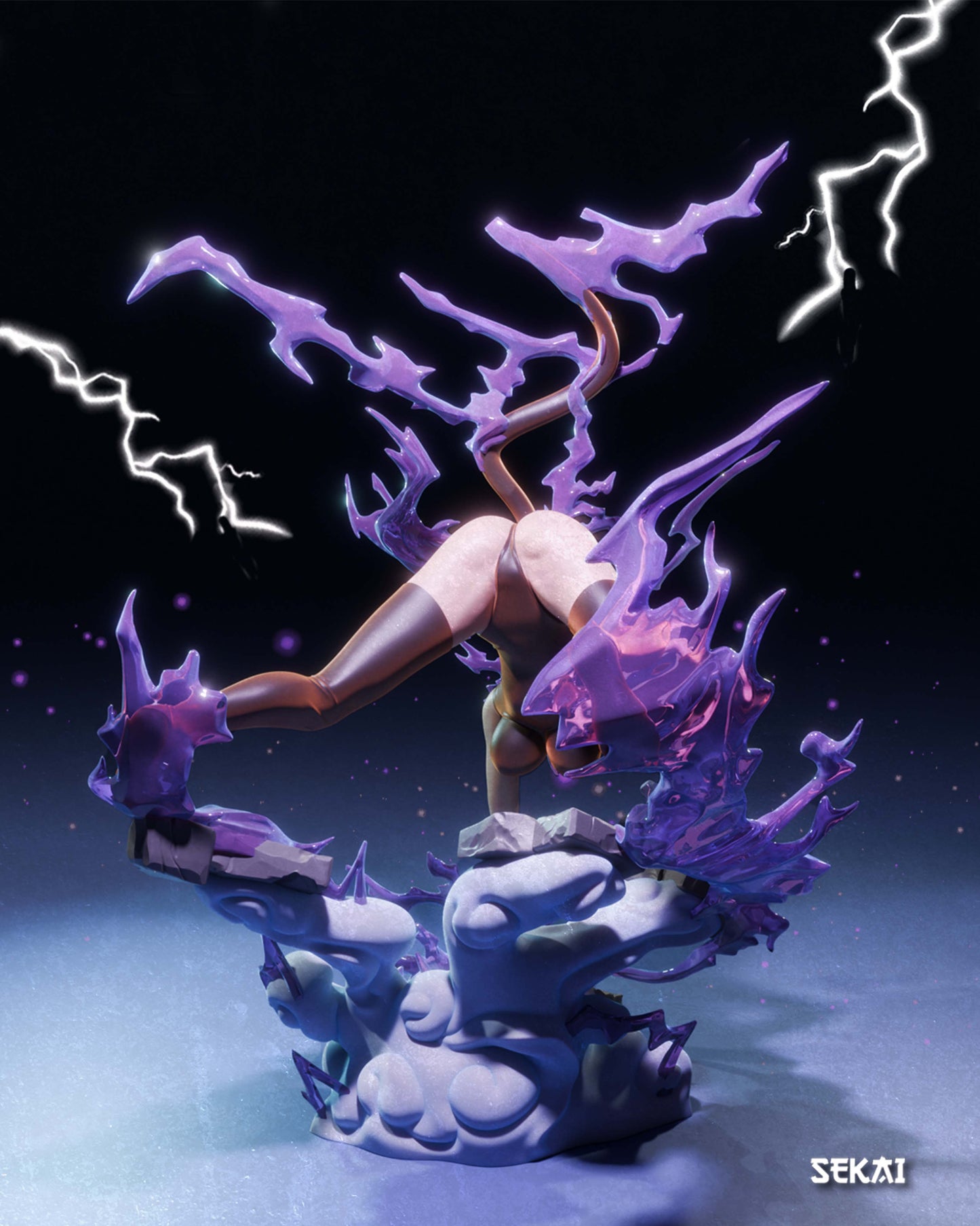 Yoruichi - Unassembled and Unpainted Garage Kit - Model Designed by Sekai3D