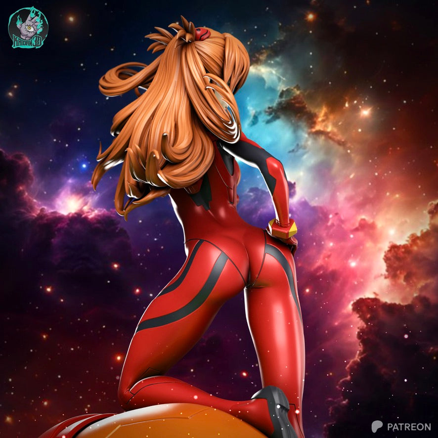 Asuka - Unassembled and Unpainted Garage Kit - Model Designed by Kaidan3D