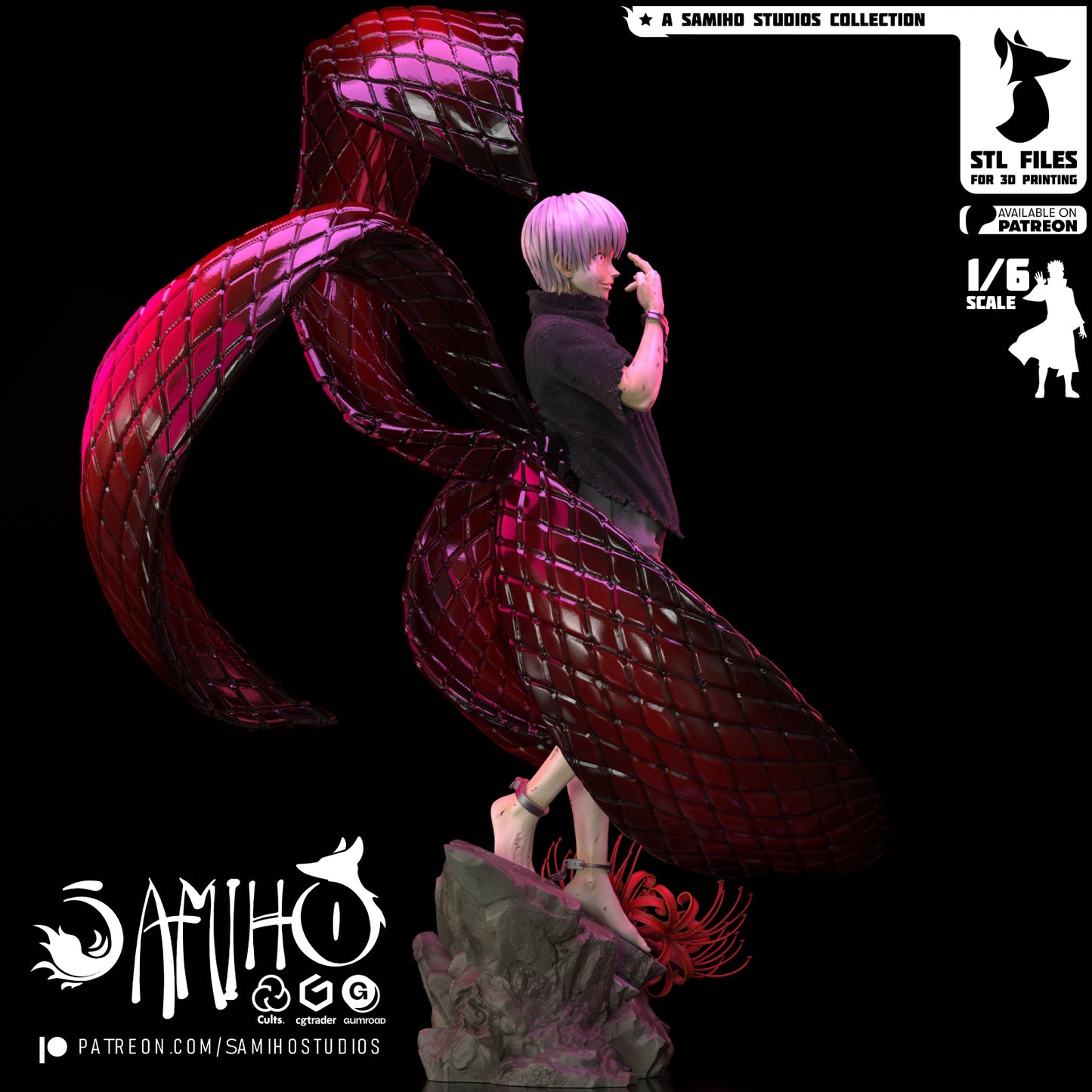 Kaneki - Unassembled and Unpainted Garage Kit - Model Designed by Samiho Studios