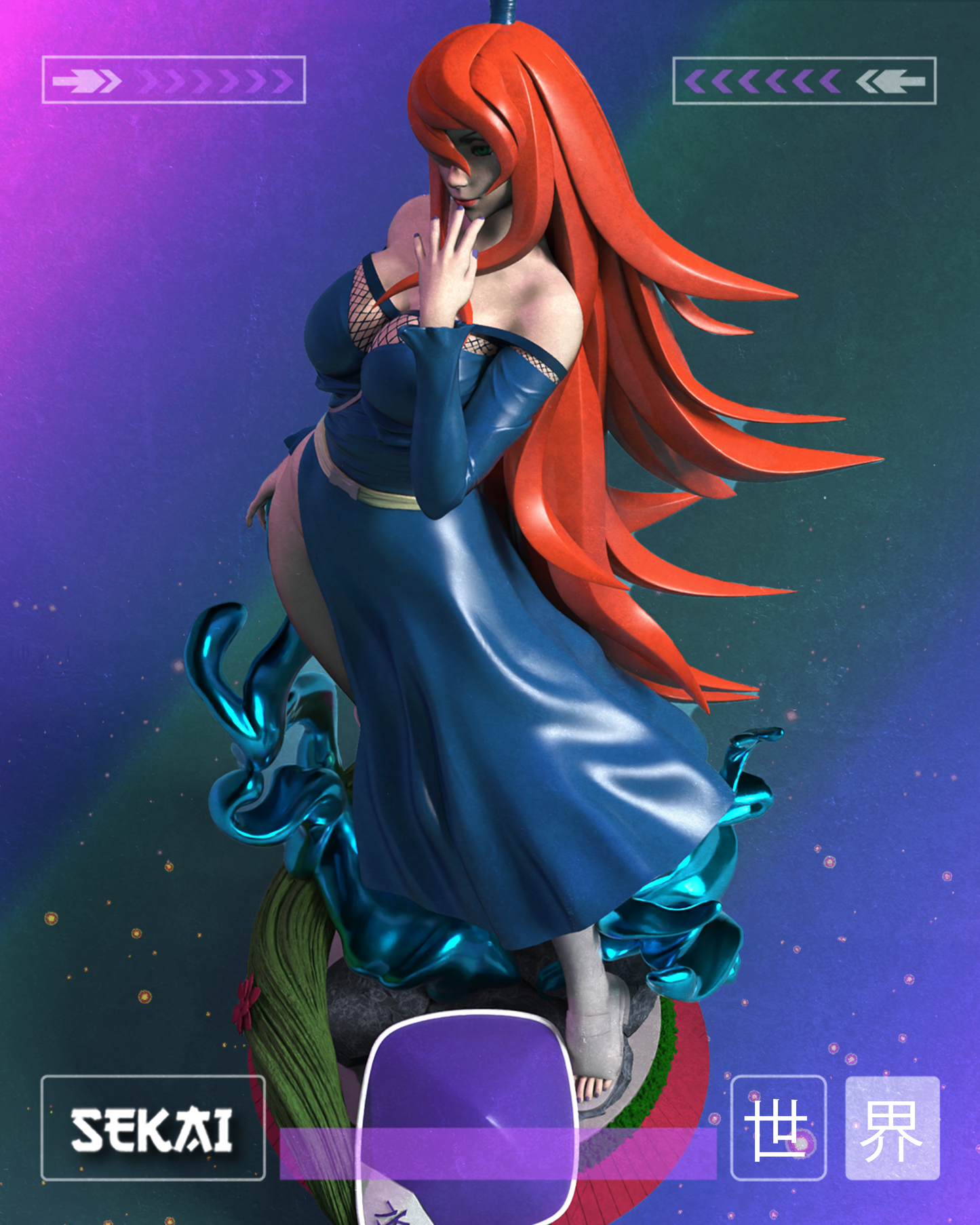 Mizukage - Unassembled and Unpainted Garage Kit - Model Designed by Sekai3D