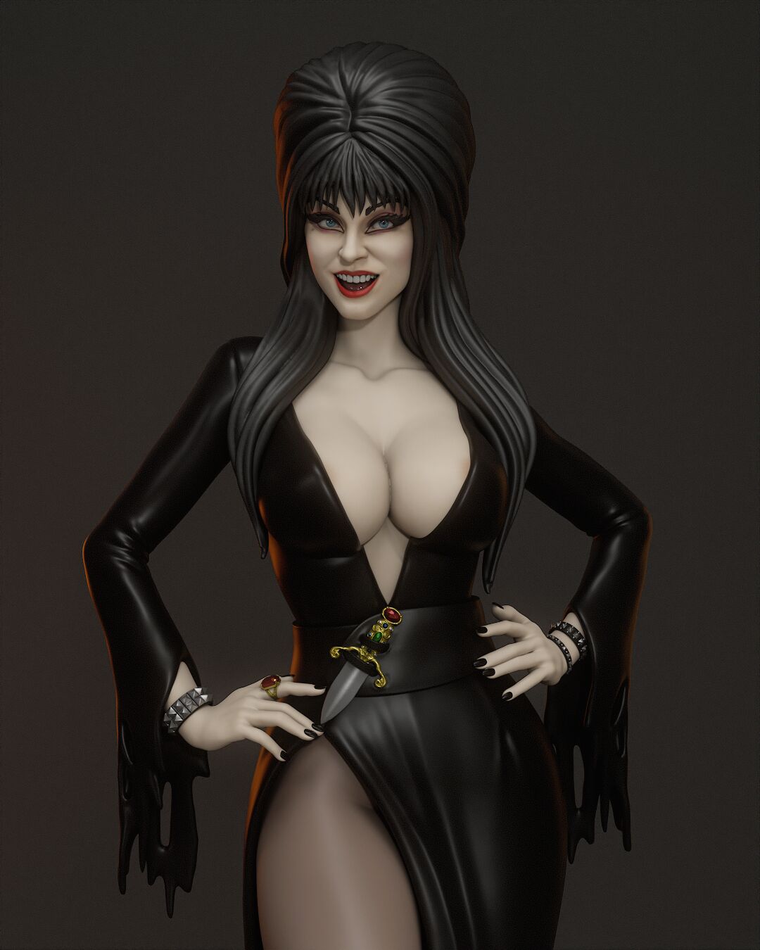 Elvira - Unassembled and Unpainted Garage Kit - Model Designed by Abe3D/Jungles