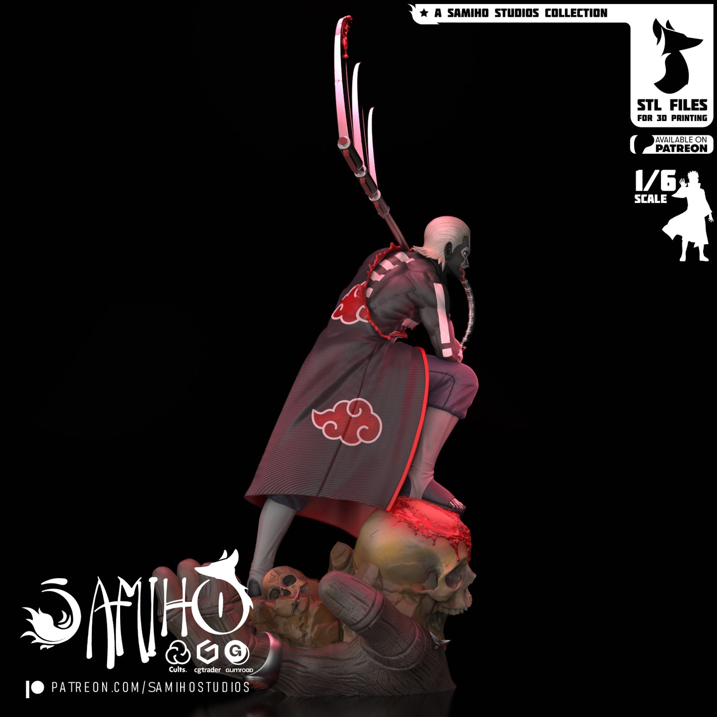 Hidan - Unassembled and Unpainted Garage Kit - Model Designed by Samiho Studios