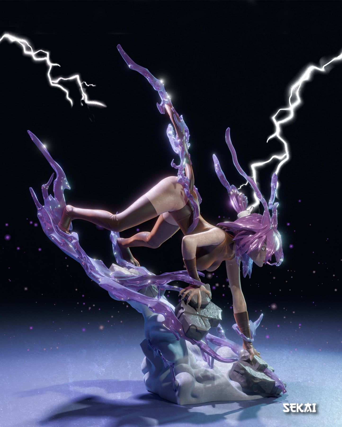 Yoruichi - Unassembled and Unpainted Garage Kit - Model Designed by Sekai3D