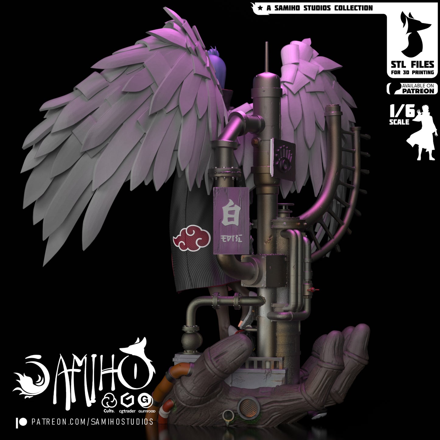 Konan - Unassembled and Unpainted Garage Kit - Model Designed by Samiho Studios