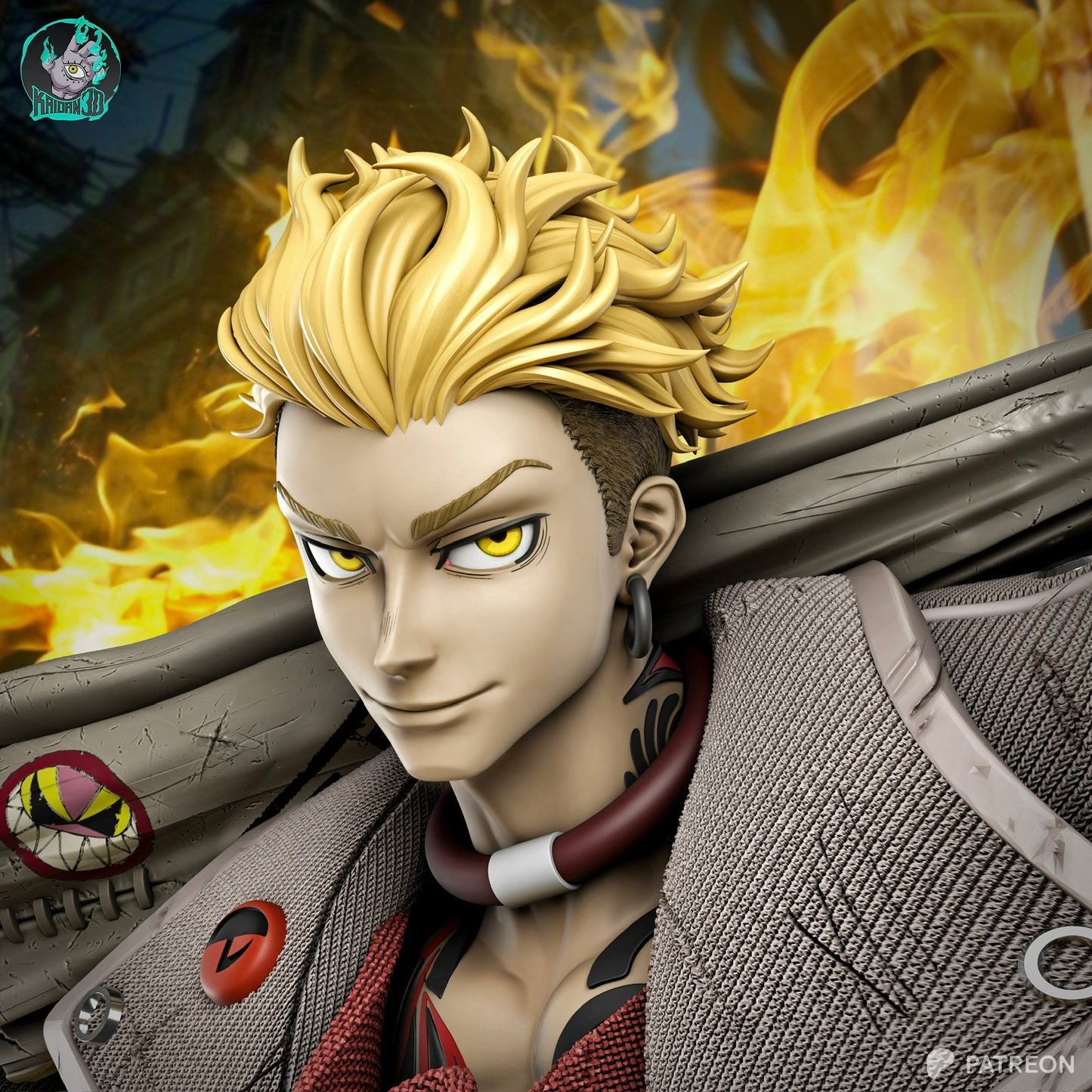 Enjin - Unassembled and Unpainted Garage Kit - Model Designed by Kaidan3D