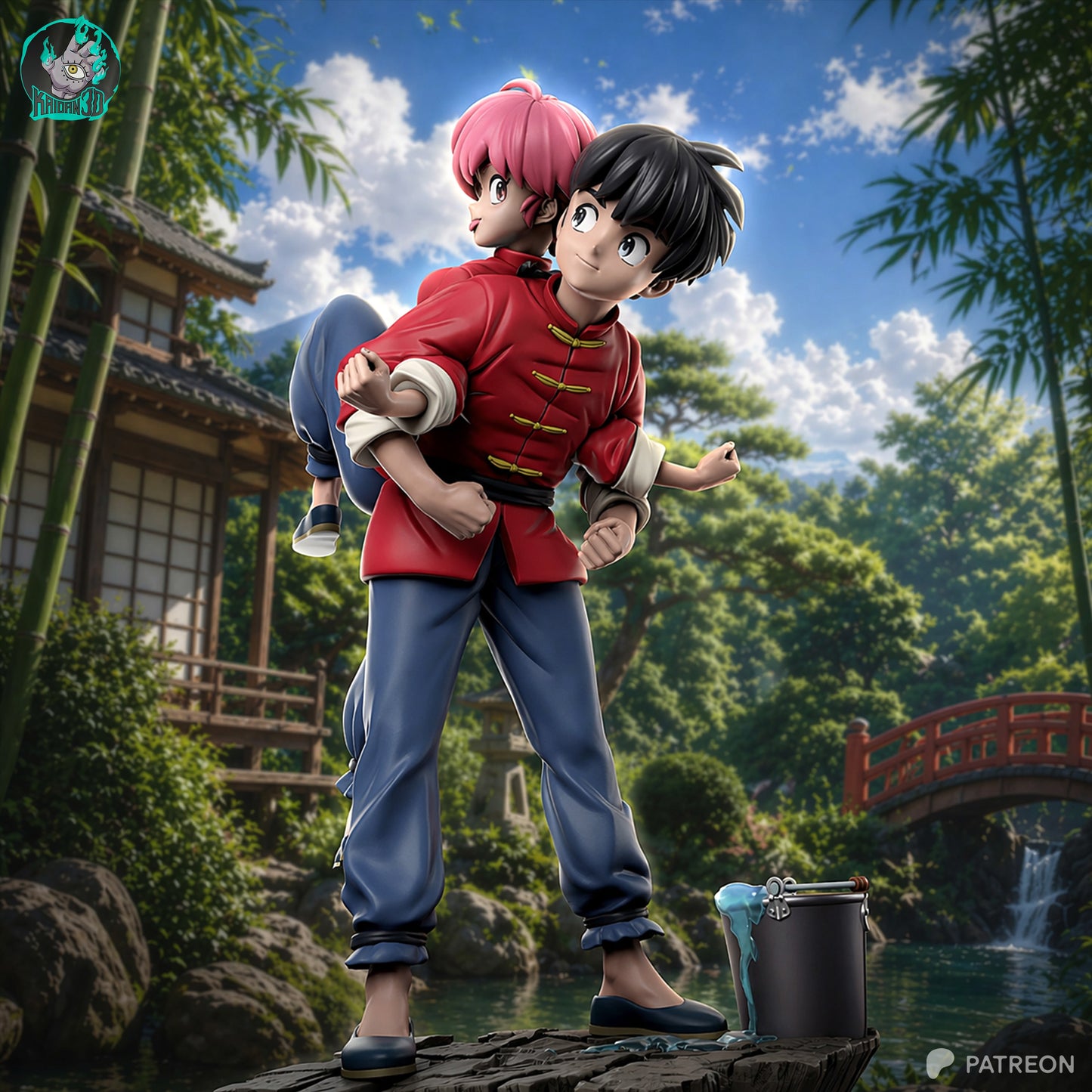 Ranma - Unassembled and Unpainted Garage Kit - Model Designed by Kaidan3D