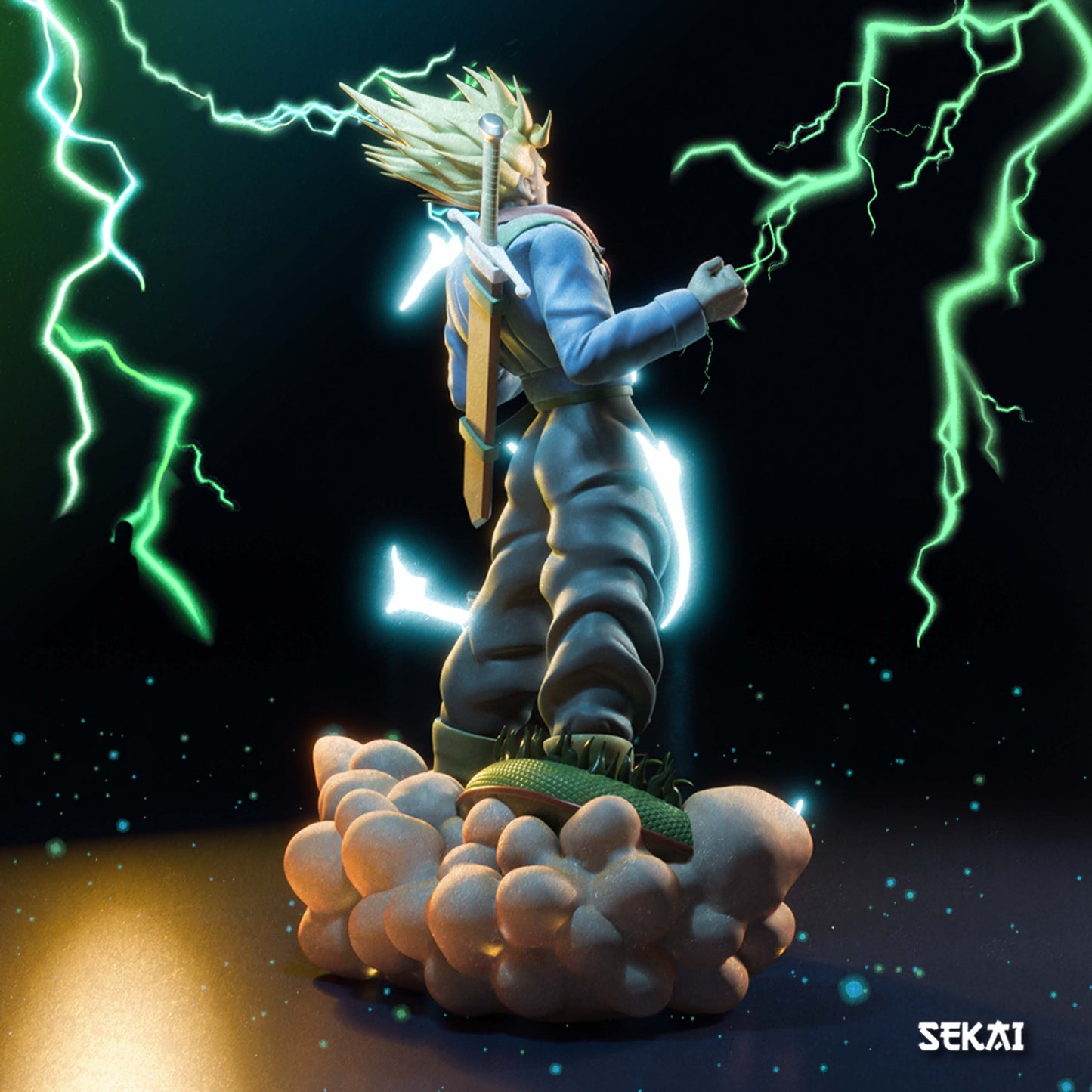 SSJ Trunks (DB Super) - Unassembled and Unpainted Garage Kit - Model Designed by Sekai3D