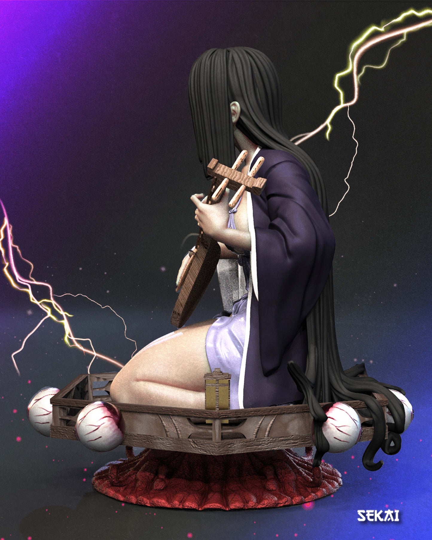 Nakime - Unassembled and Unpainted Garage Kit - Model Designed by Sekai3D