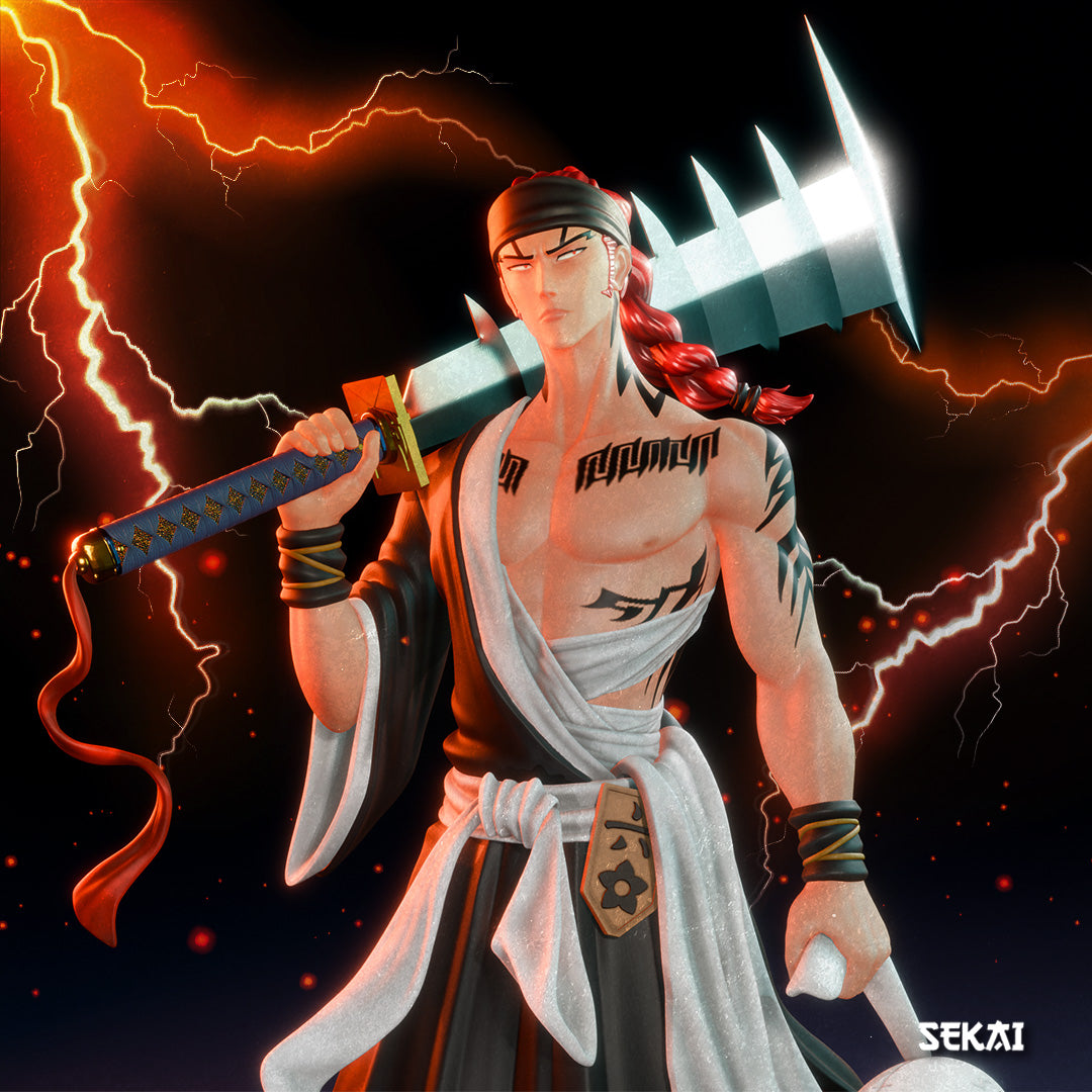 Renji - Unassembled and Unpainted Garage Kit - Model Designed by Sekai3D