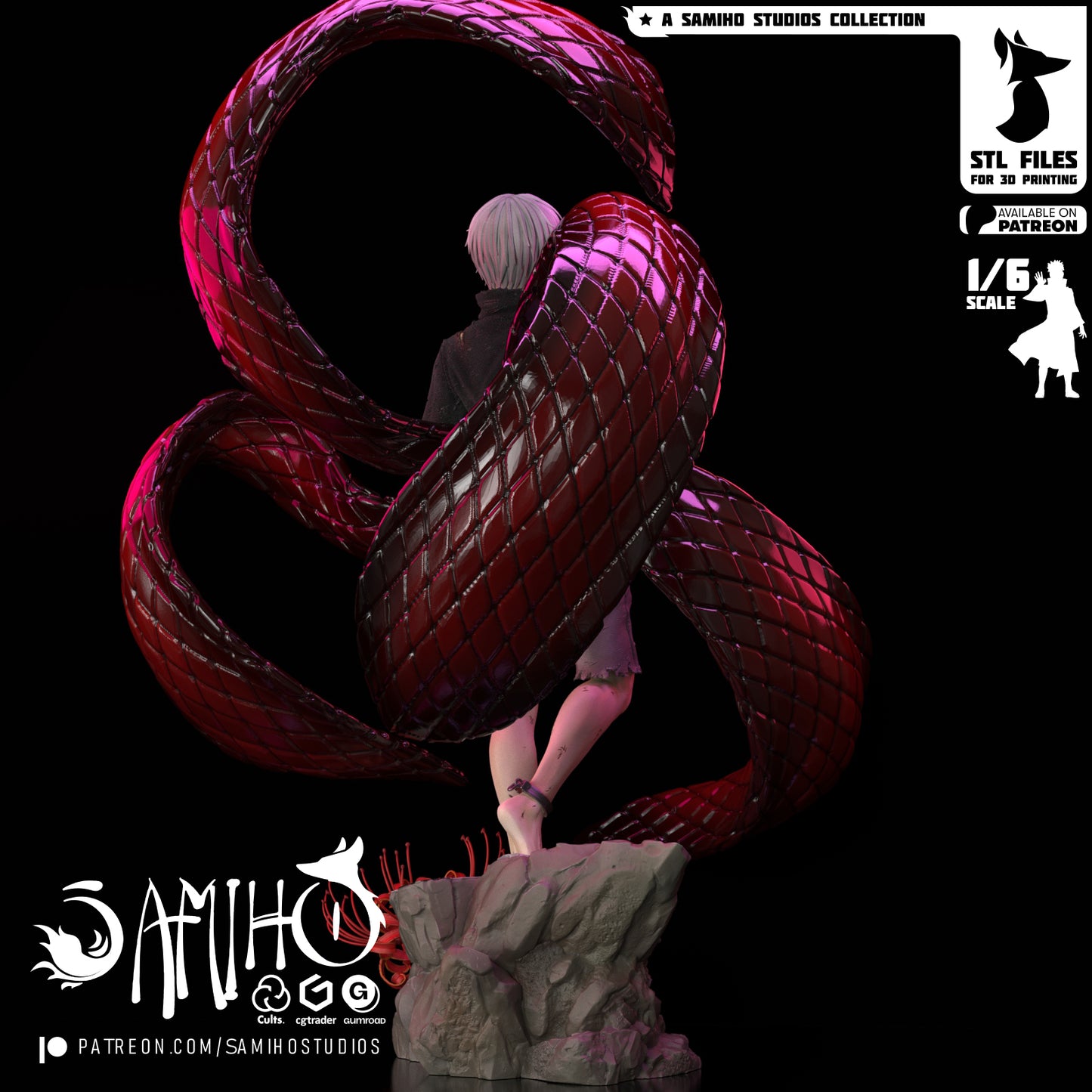 Kaneki - Unassembled and Unpainted Garage Kit - Model Designed by Samiho Studios