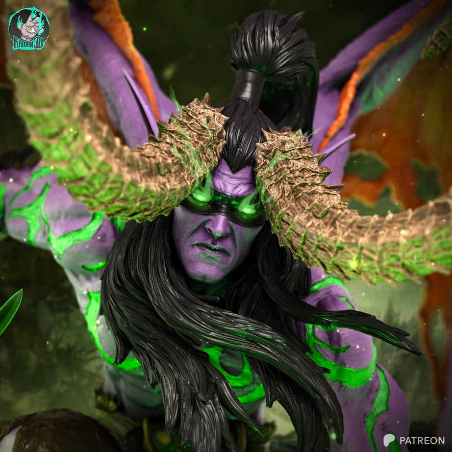 Illidan - Unassembled and Unpainted Garage Kit - Model Designed by Kaidan3D