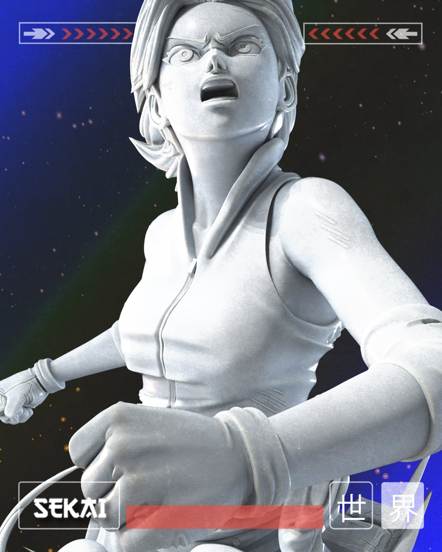 Sakura Vs Saosri - Unassembled and Unpainted Garage Kit - Model Designed by Sekai3D