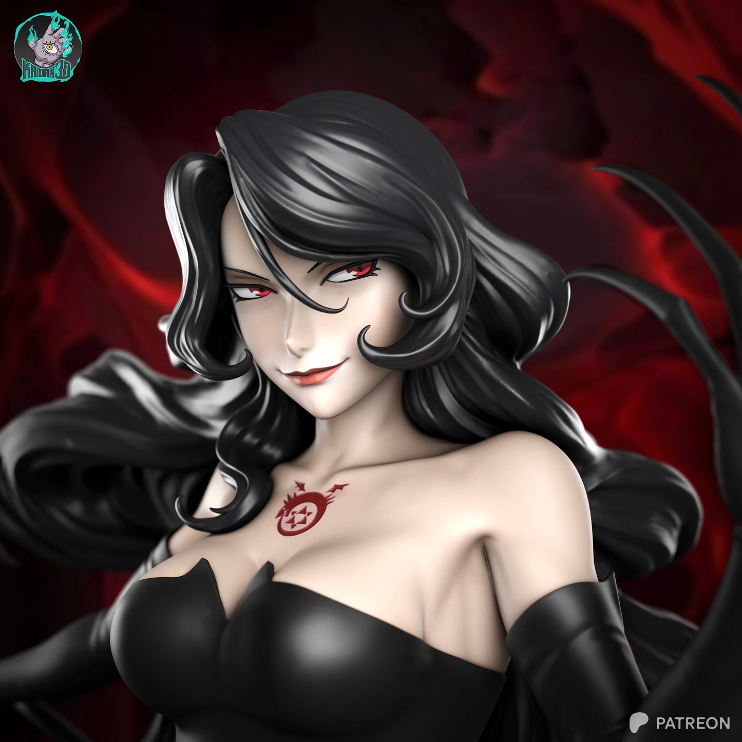 Lust - Unassembled and Unpainted Garage Kit - Model Designed by Kaidan3D