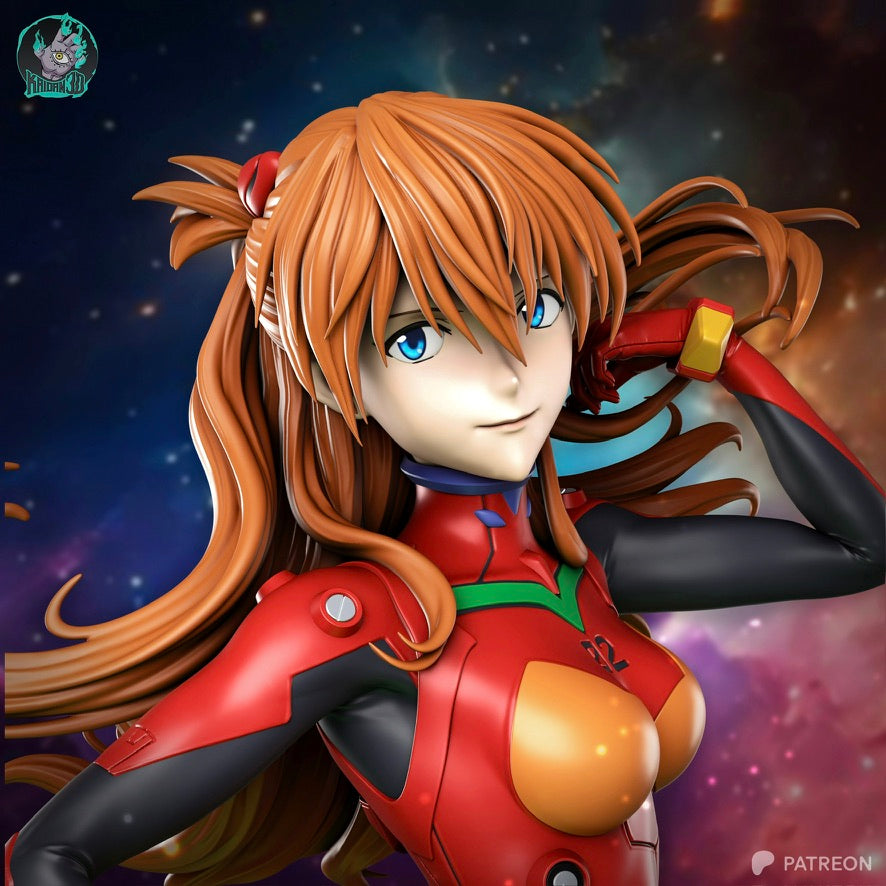 Asuka - Unassembled and Unpainted Garage Kit - Model Designed by Kaidan3D