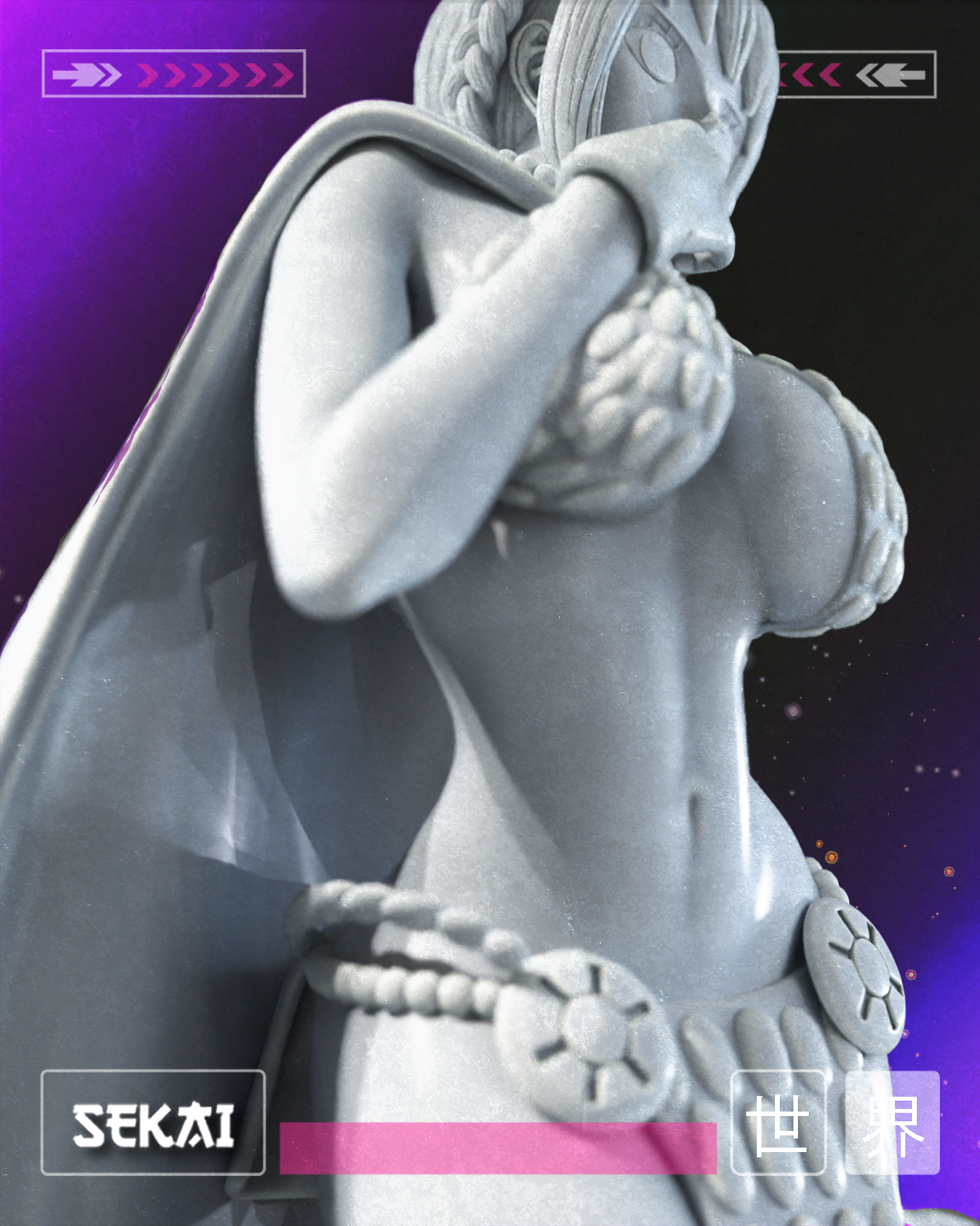 Rebecca - Unassembled and Unpainted Garage Kit - Model Designed by Sekai3D