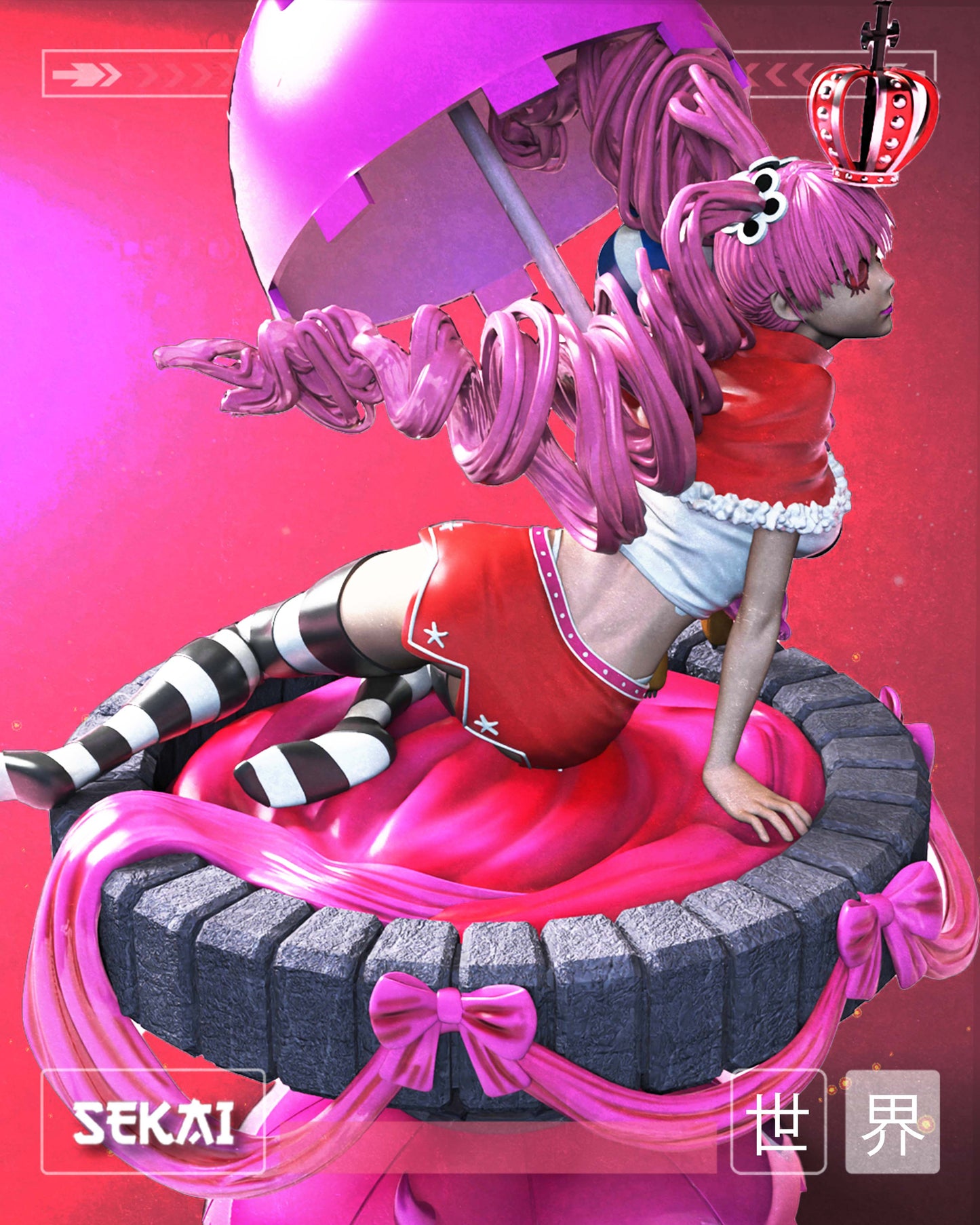 Perona - Unassembled and Unpainted Garage Kit - Model Designed by Sekai3D