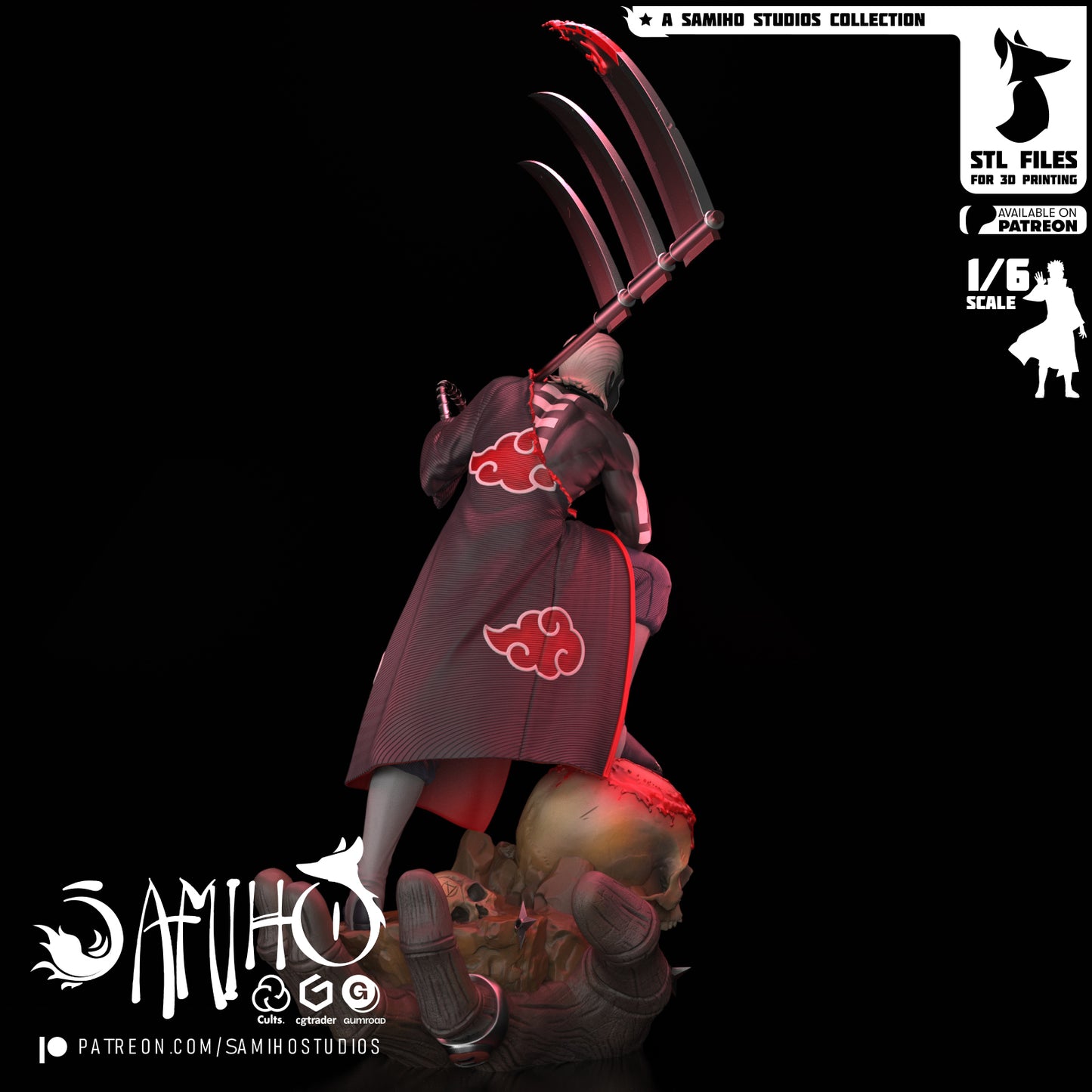 Hidan - Unassembled and Unpainted Garage Kit - Model Designed by Samiho Studios