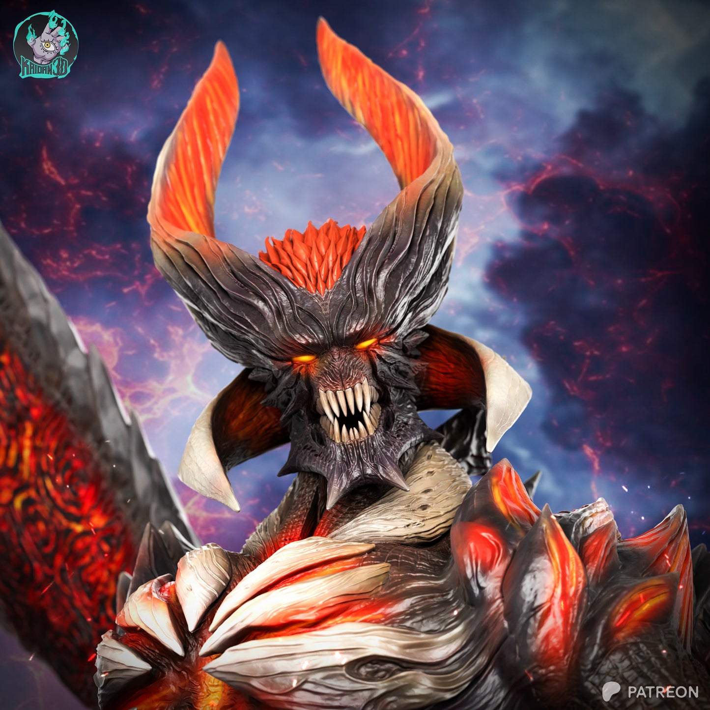 Dante Sin Devil - Unassembled and Unpainted Garage Kit - Model Designed by Kaidan3D