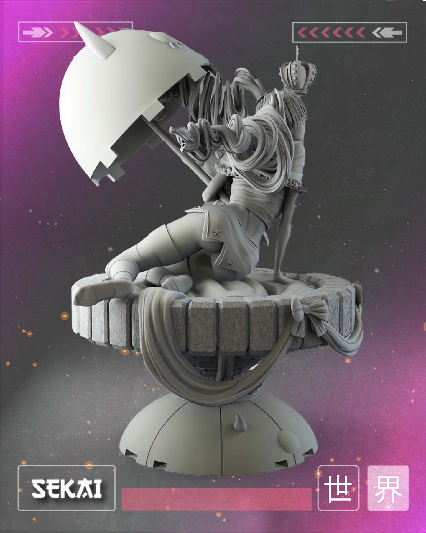 Perona - Unassembled and Unpainted Garage Kit - Model Designed by Sekai3D