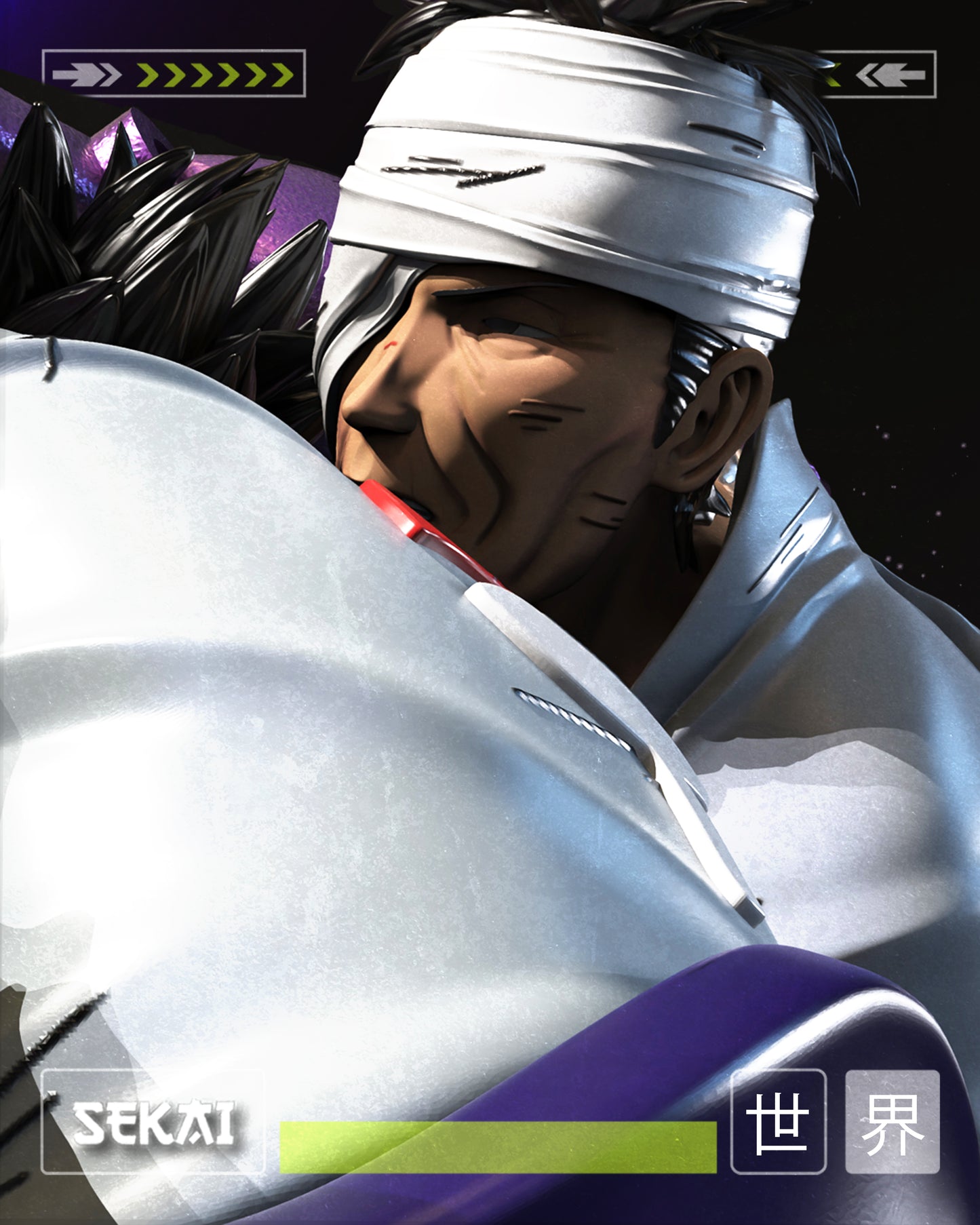 Sasuke vs Danzo - Unassembled and Unpainted Garage Kit - Model Designed from Sekai3D
