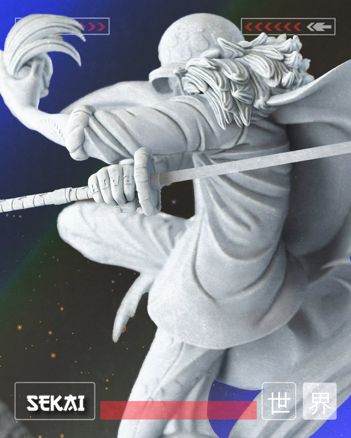 Law - Unassembled and Unpainted Garage Kit - Model Designed by Sekai3D