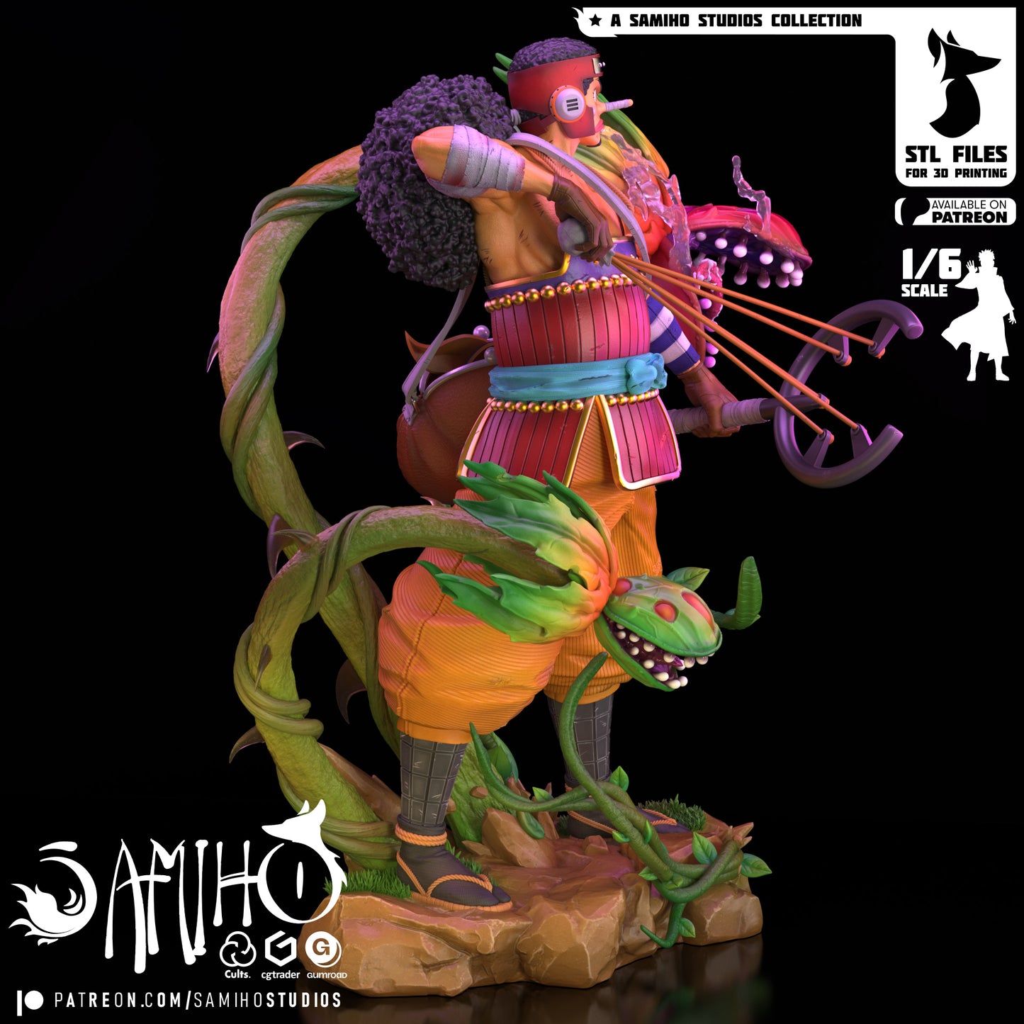 Usopp - Unassembled and Unpainted Garage Kit - Model Designed by Samiho Studios