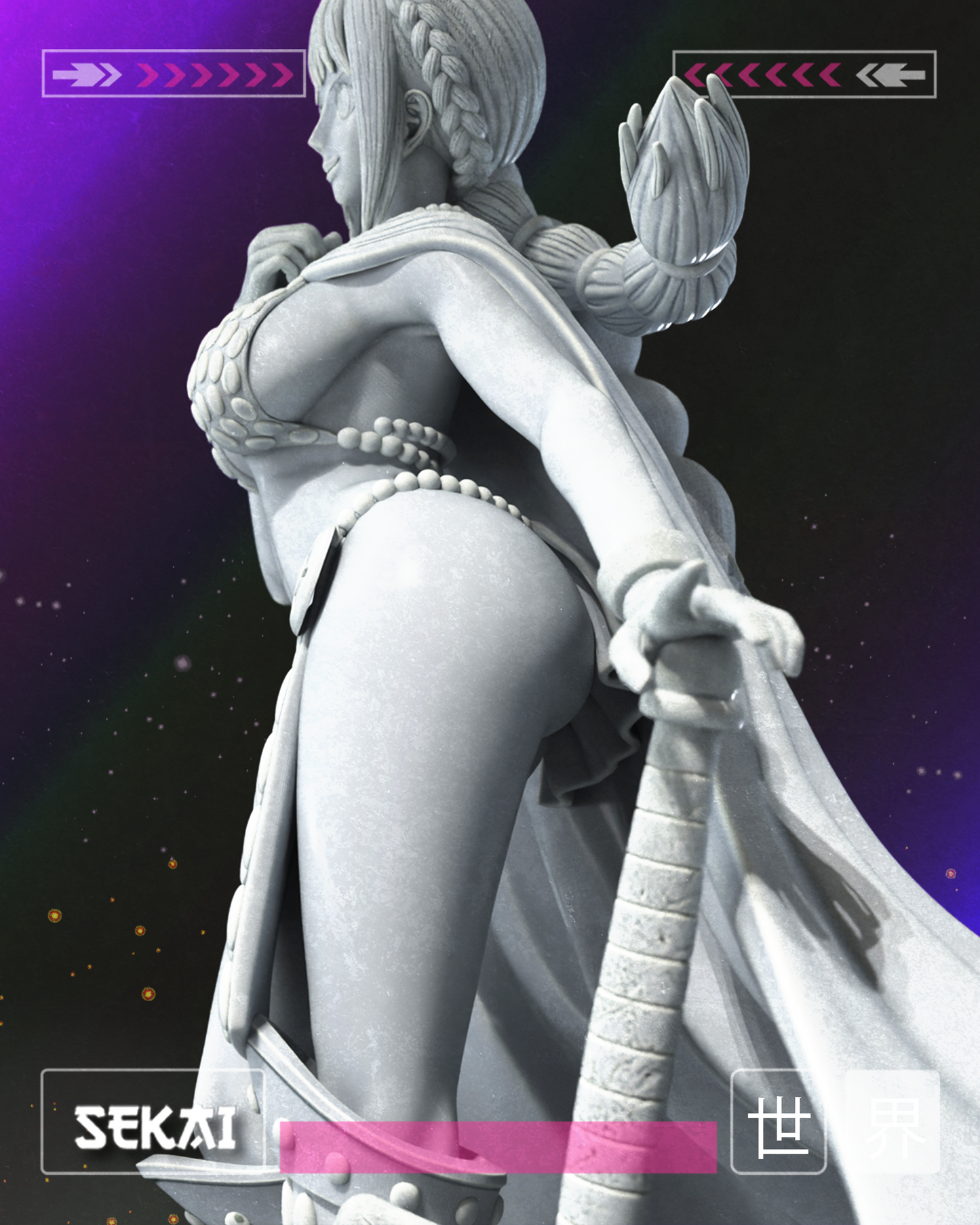 Rebecca - Unassembled and Unpainted Garage Kit - Model Designed by Sekai3D