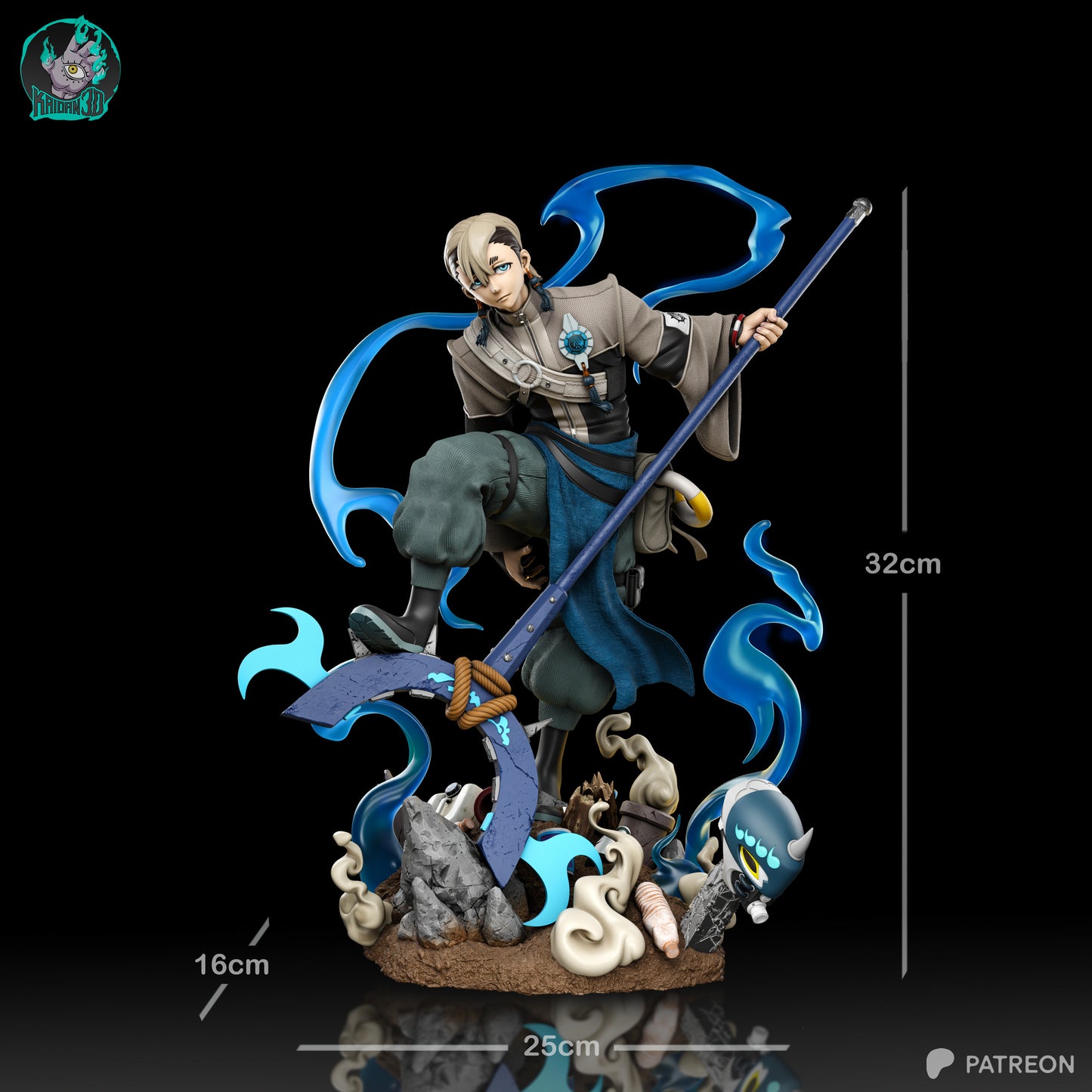 Zanka - Unassembled and Unpainted Gatage Kit - Model Designed by Kaidan3D