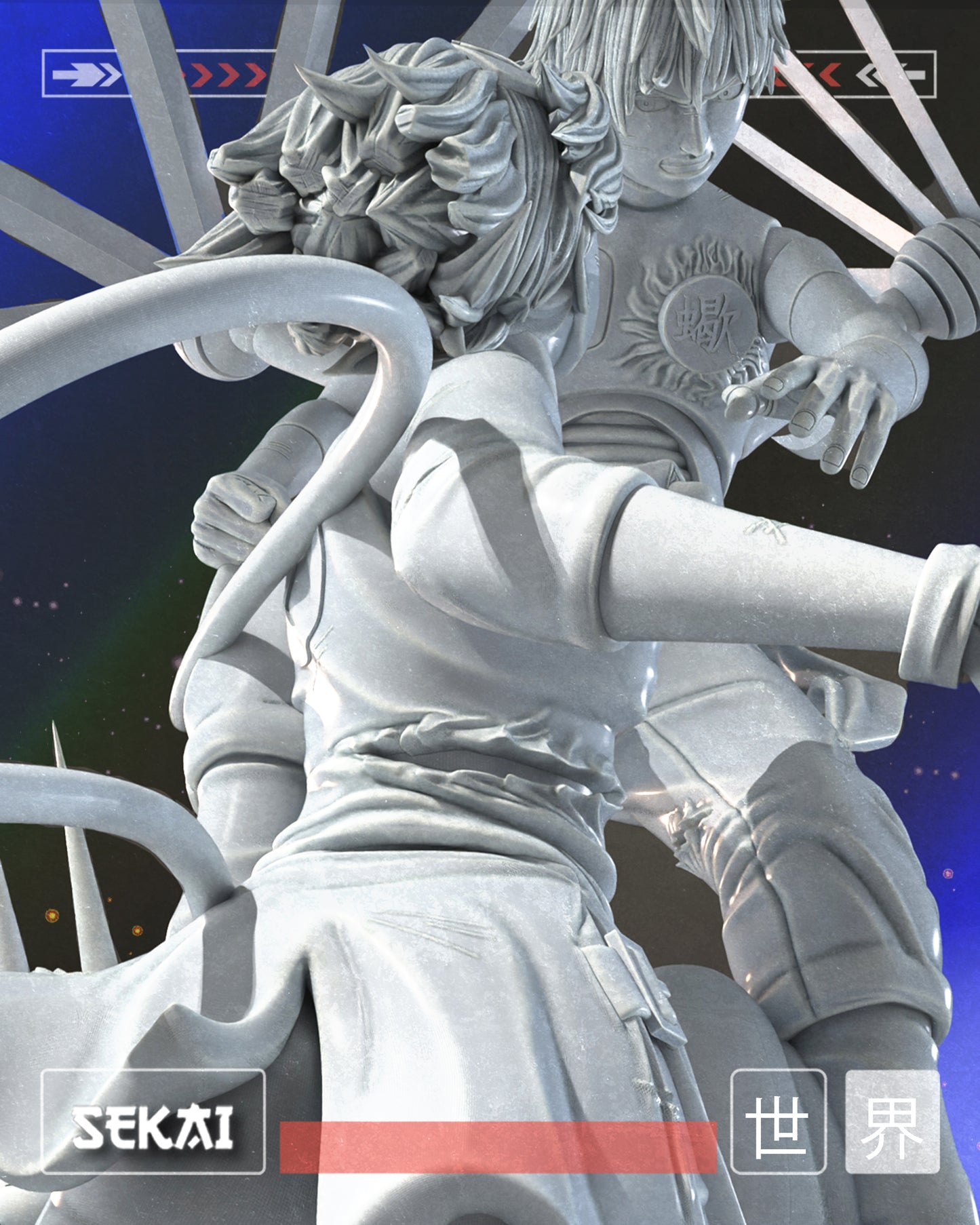 Sakura Vs Saosri - Unassembled and Unpainted Garage Kit - Model Designed by Sekai3D