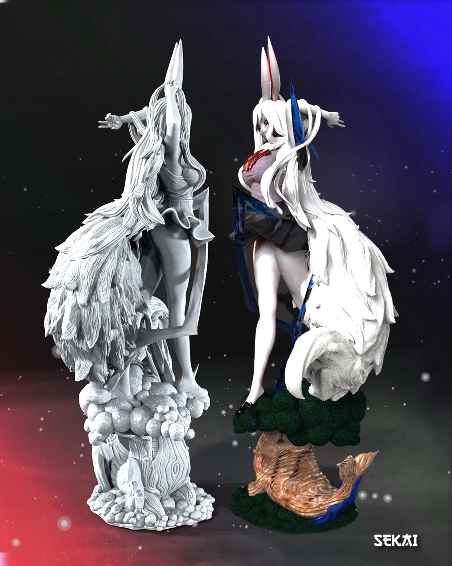 Carrot - Unassembled and Unpainted Garage Kit - Model Designed by Sekai3D